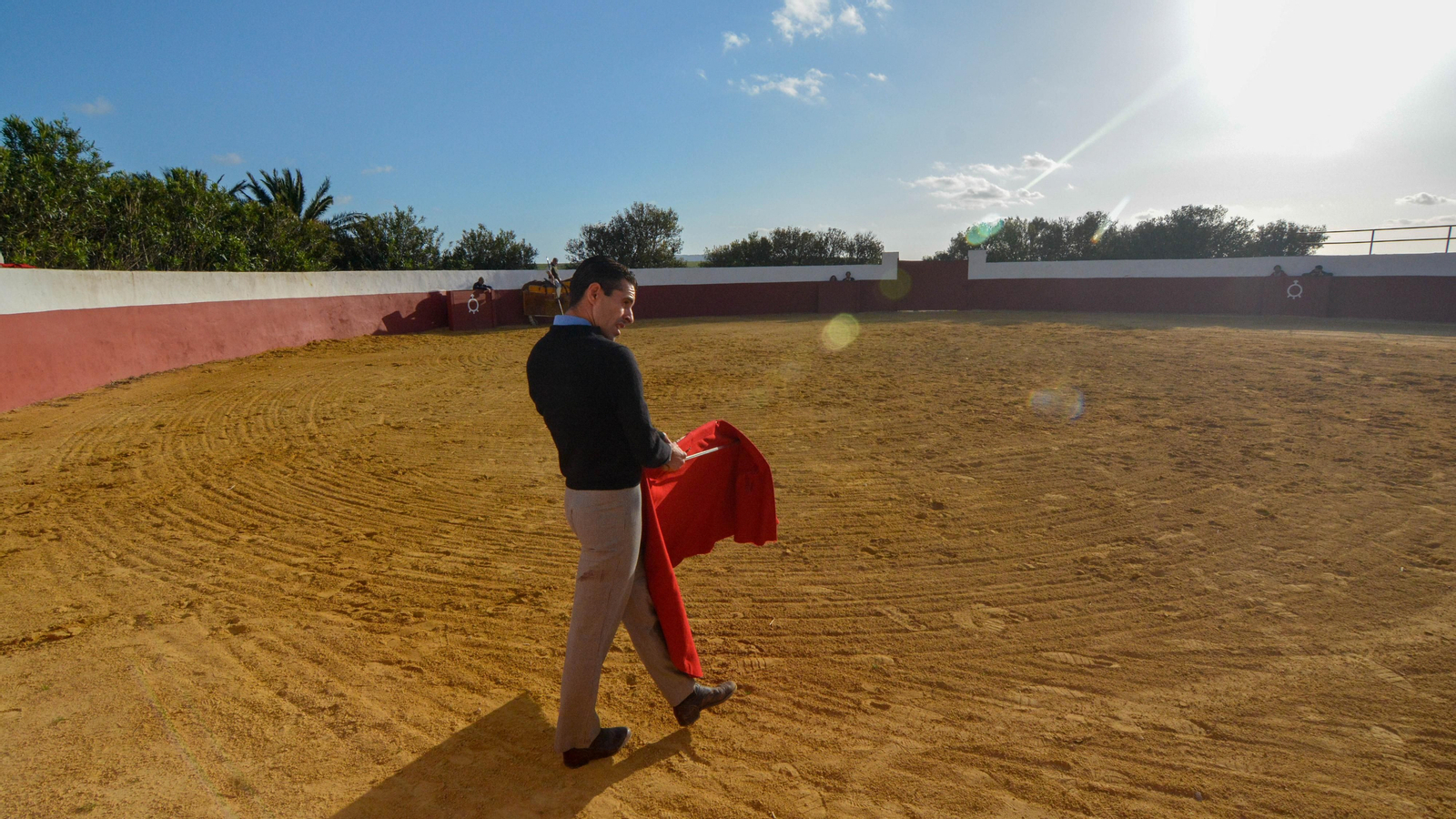 Tentadero con Talavante en la finca La Palmosilla
