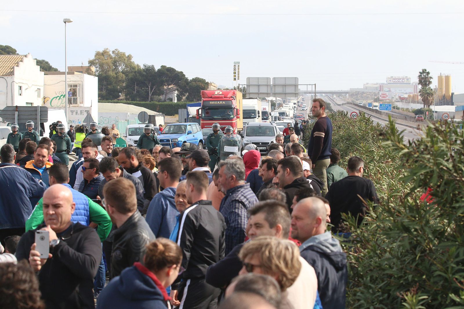 Las imágenes de la manifestación de agricultores