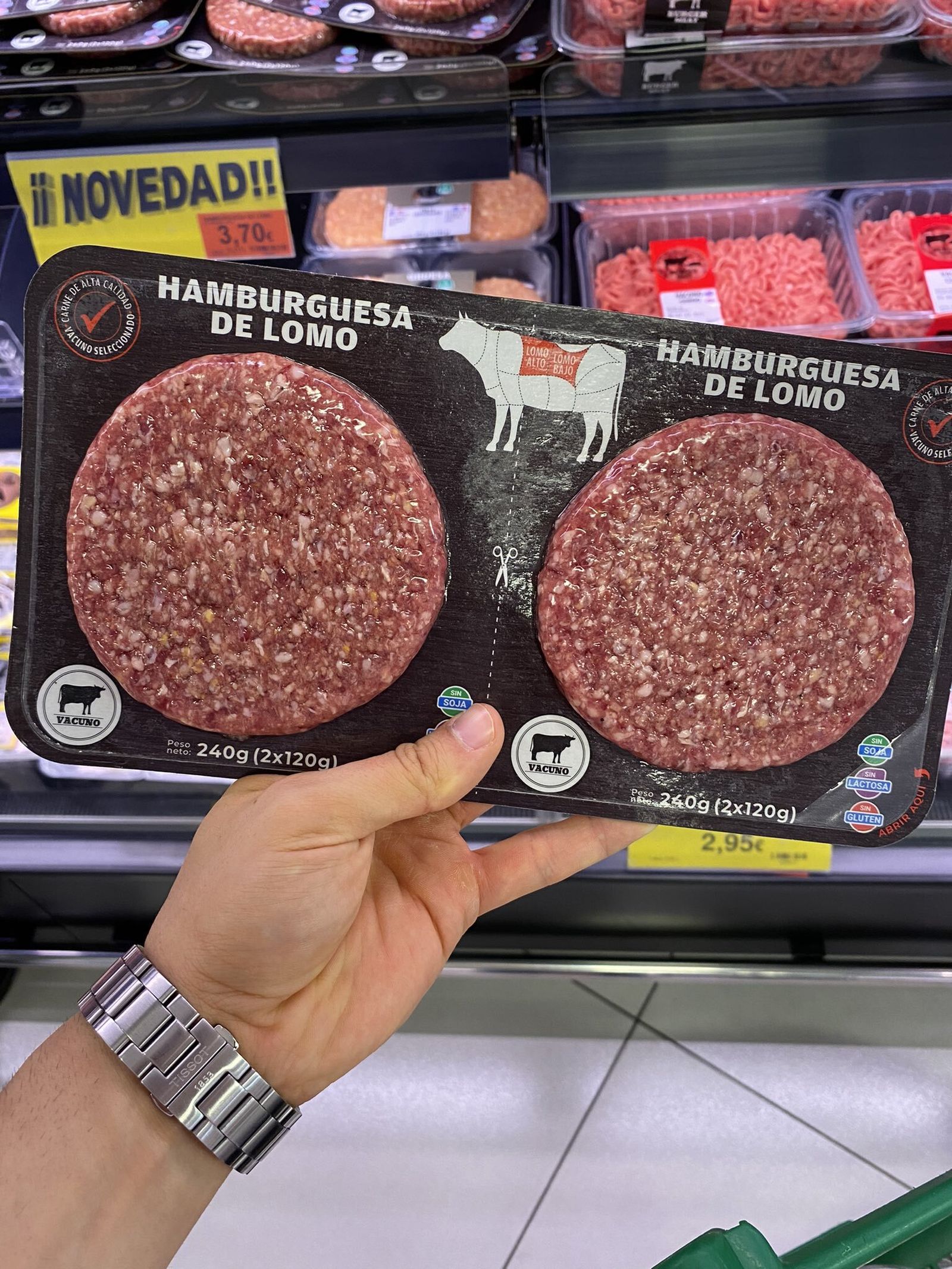 Hamburguesa de lomo de Mercadona