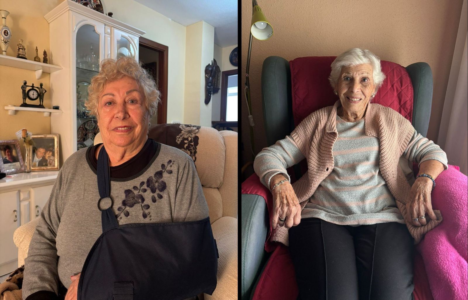 Armonía Lamas y María Hidalgo durante sus entrevistas