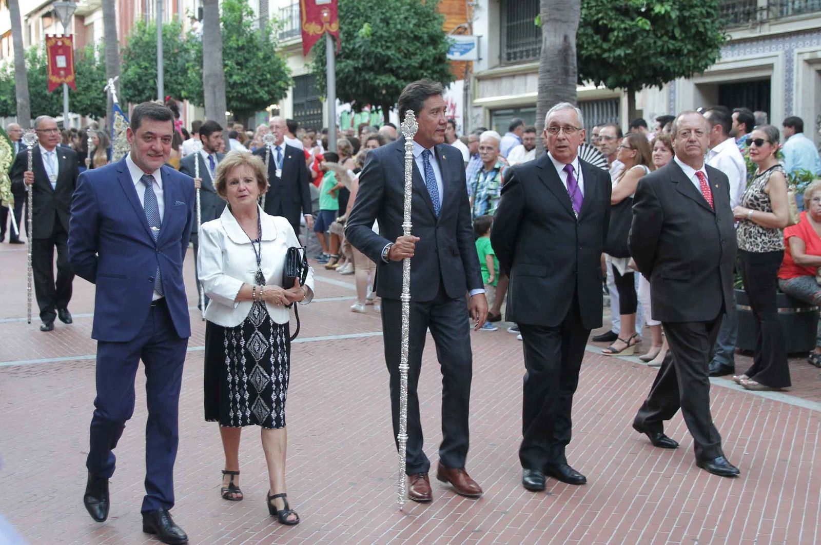 Imágenes del Señor de Pasión en la procesión del centenario de la hermandad