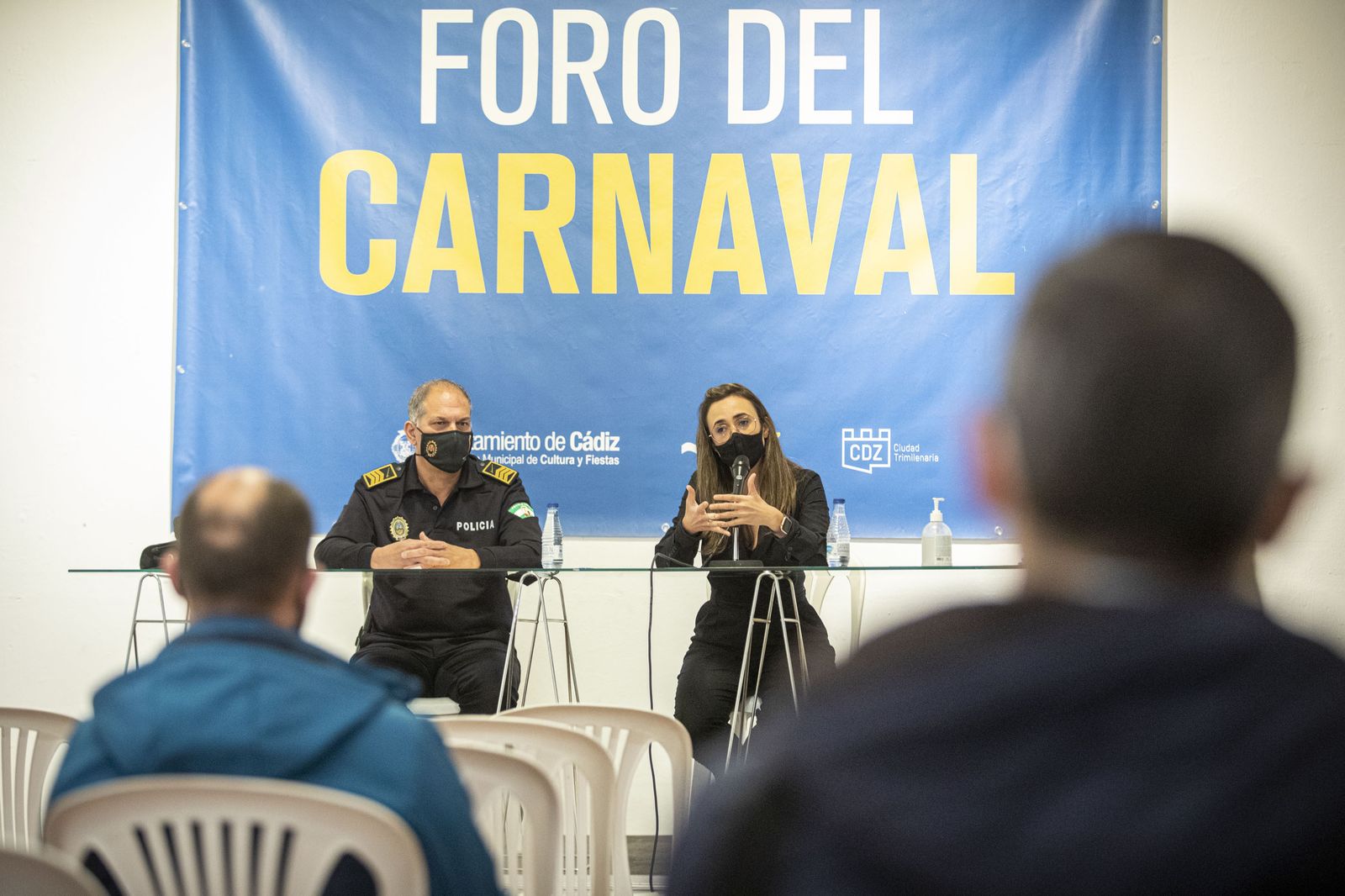 Una imagen de la celebración de los foros de Carnaval de Cádiz.