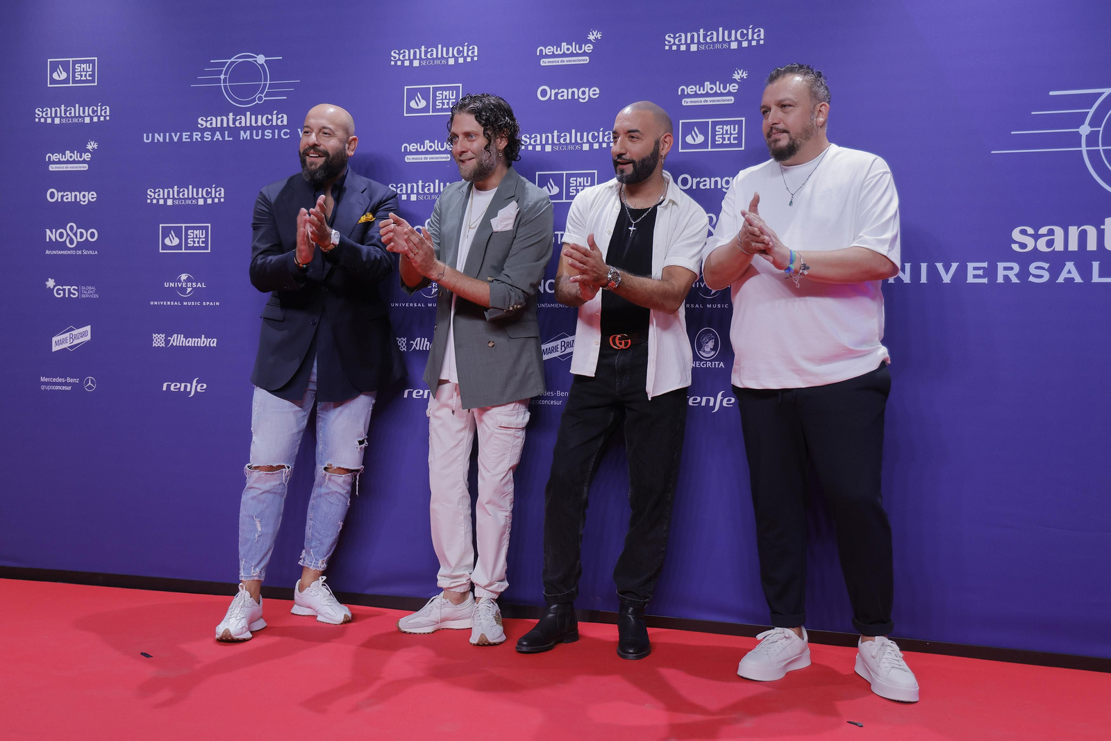 Famosos y artistas en la alfombra roja de la gala del flamenco en los 'Santalucía Universal Music Week'