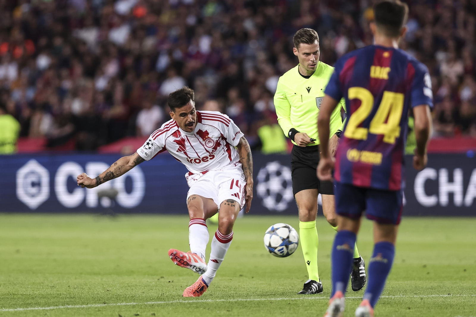 Las fotos del Barcelona-Olympiacos