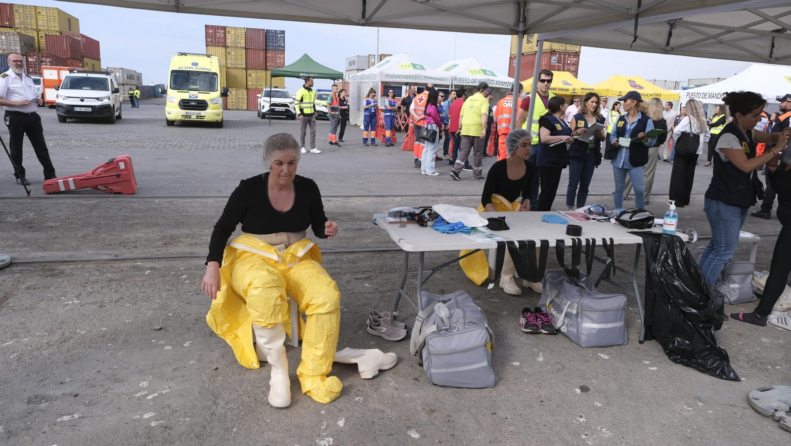 Ejercicio Marsec25 simulacro, en el Puerto de Almería, en imágenes