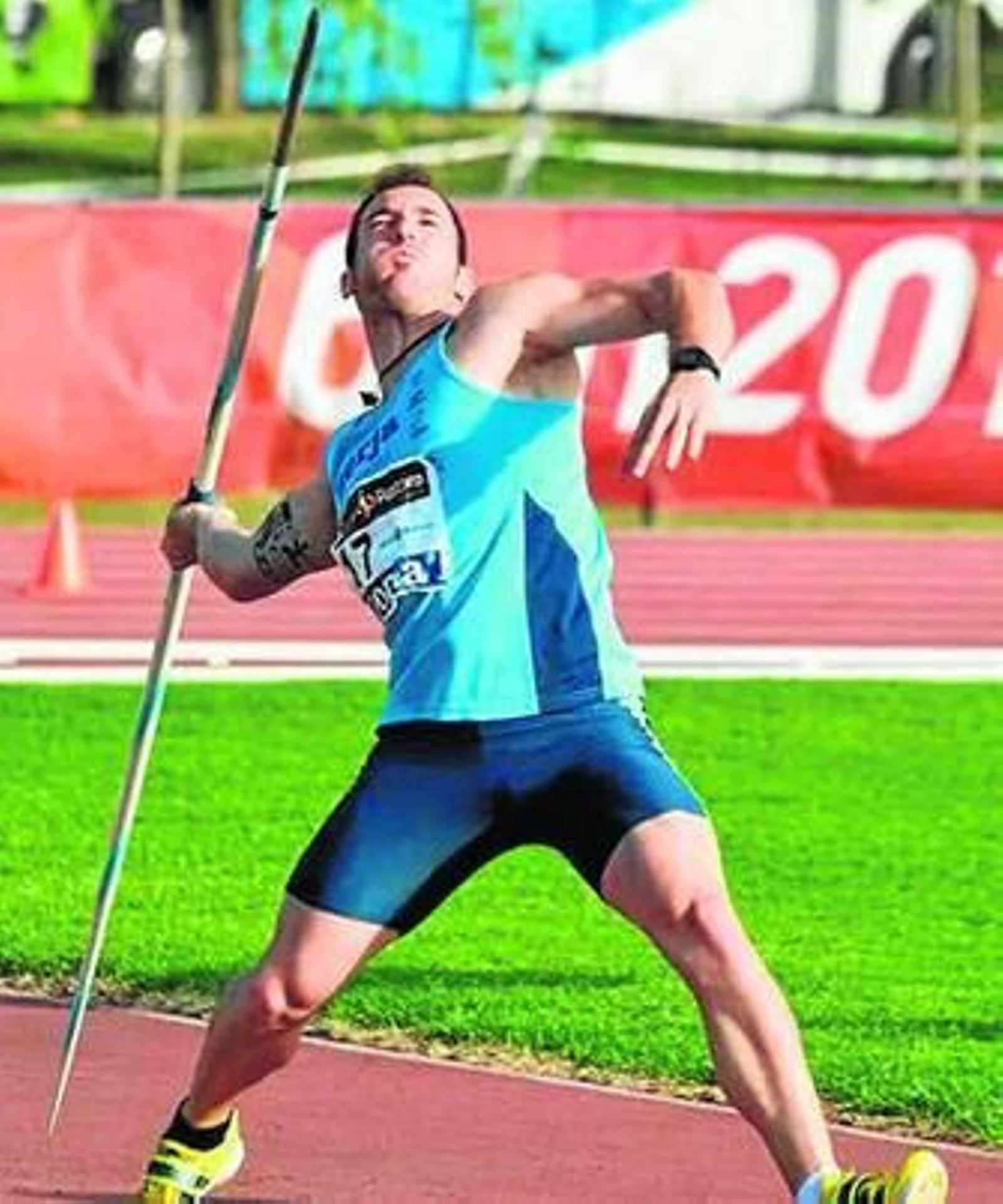 Francisco Espartero durante su lanzamiento en Barcelona.