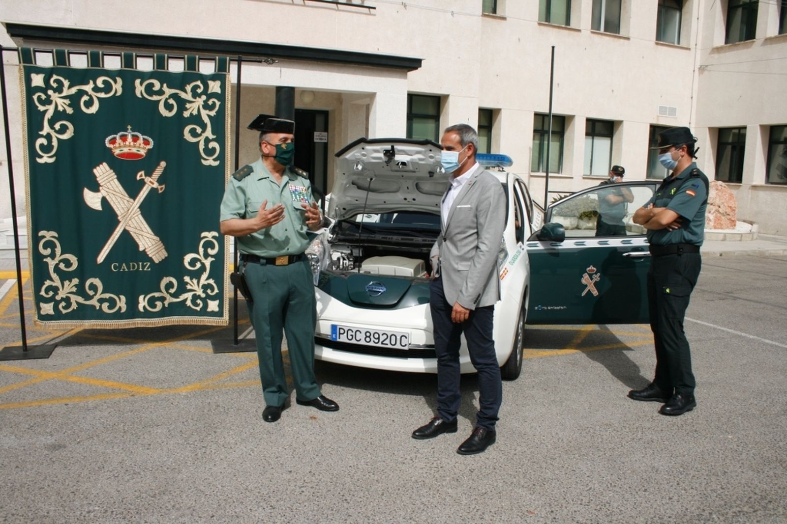 El coronel Jesús Núñez junto al subdelegado del Gobierno, José Pacheco.