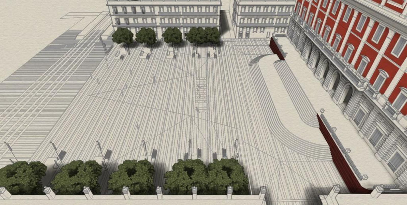 Así será la nueva plaza del Rey