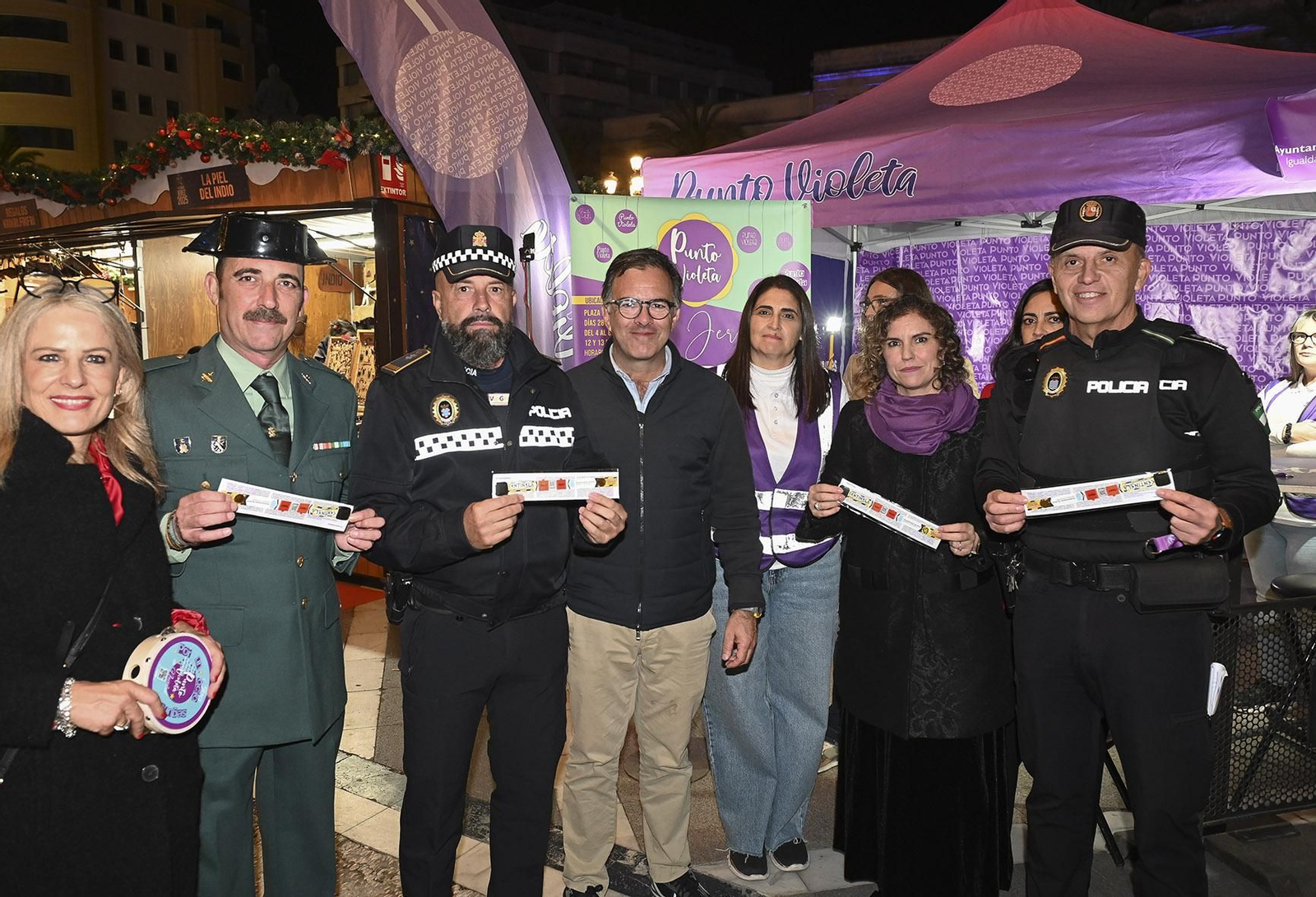 Susana Sánchez, en el punto violeta.