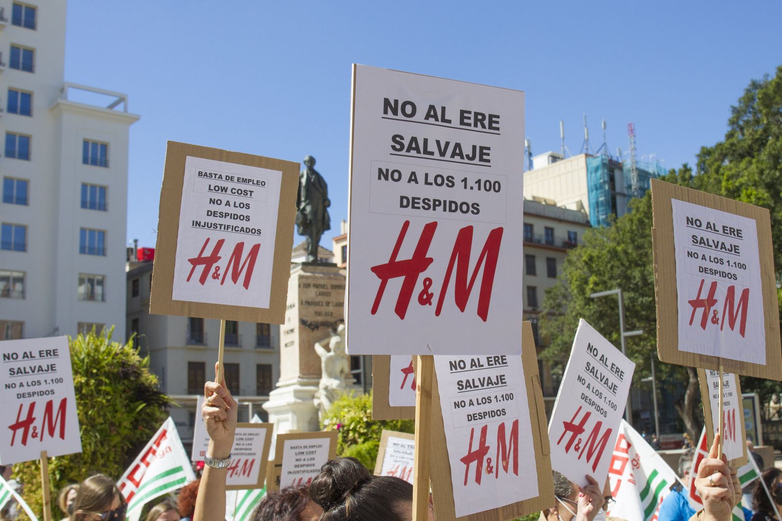 Primero de Mayo en Málaga marcado por la pandemia, en fotos
