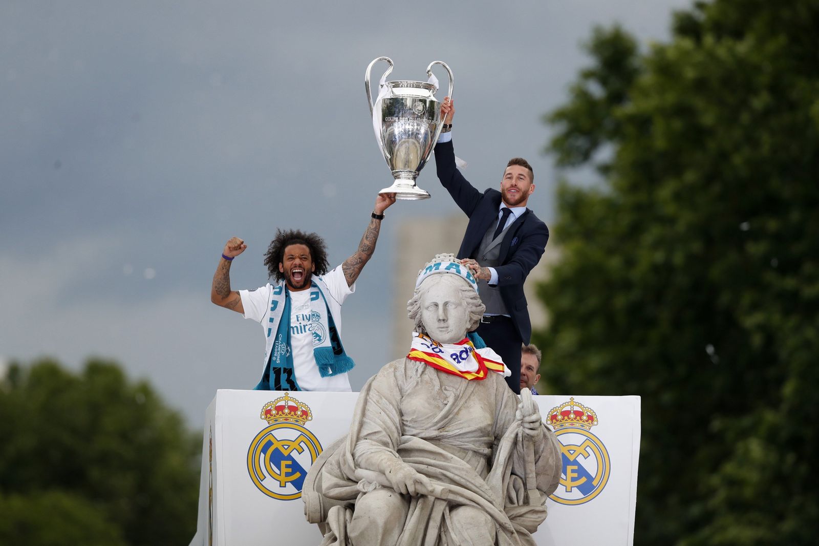 El Real Madrid celebra su decimotercera Champions