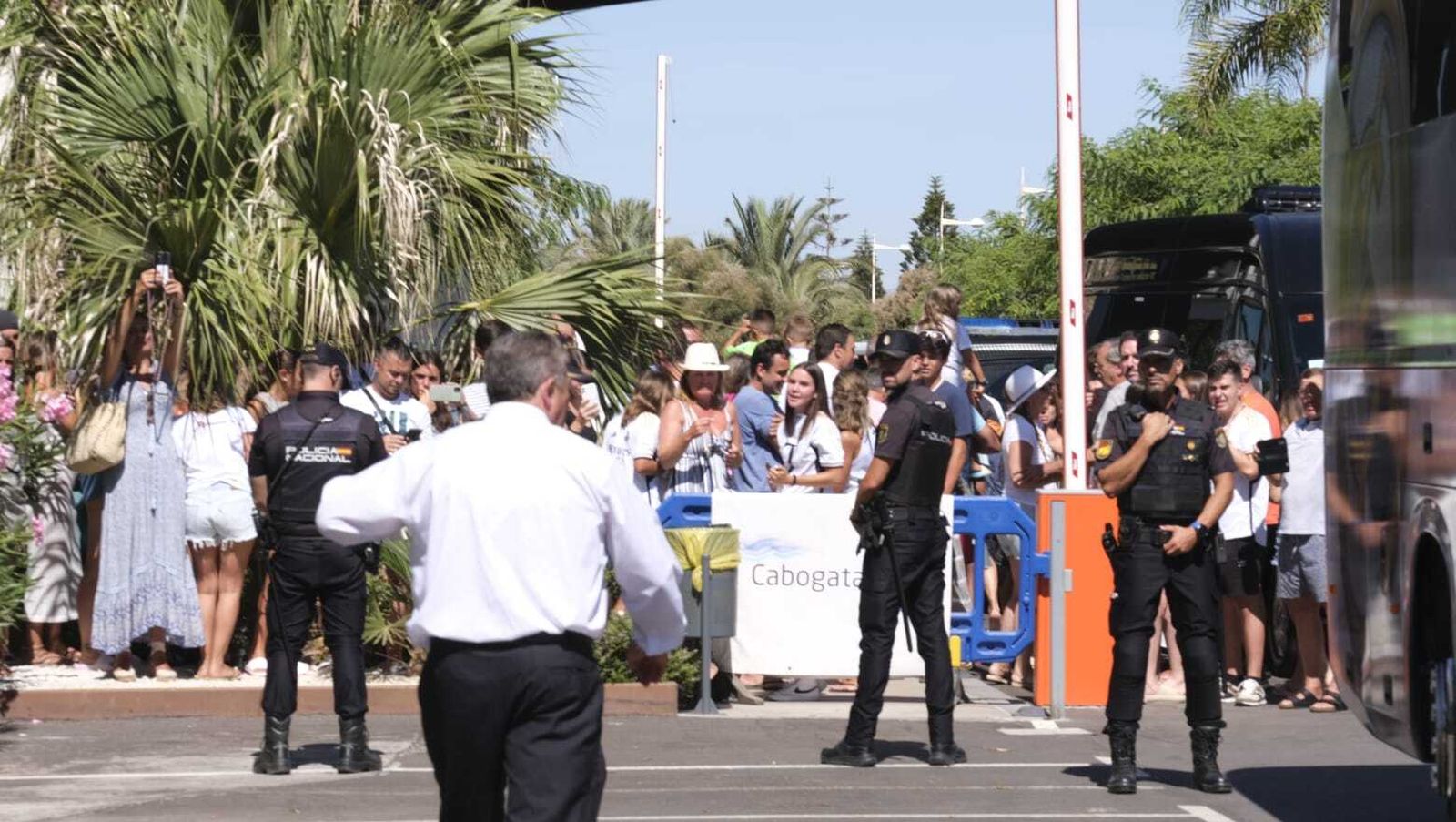La llegada del Real Madrid a Almería en imágenes