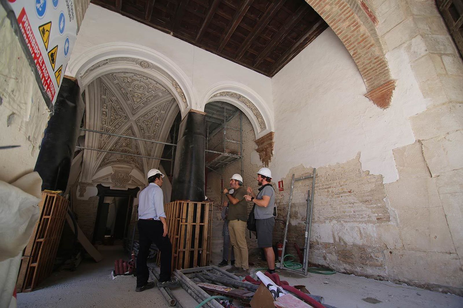 Una imagen tomada durante la primera fase de las obras y difundida por el Ayuntamiento a través de una web.