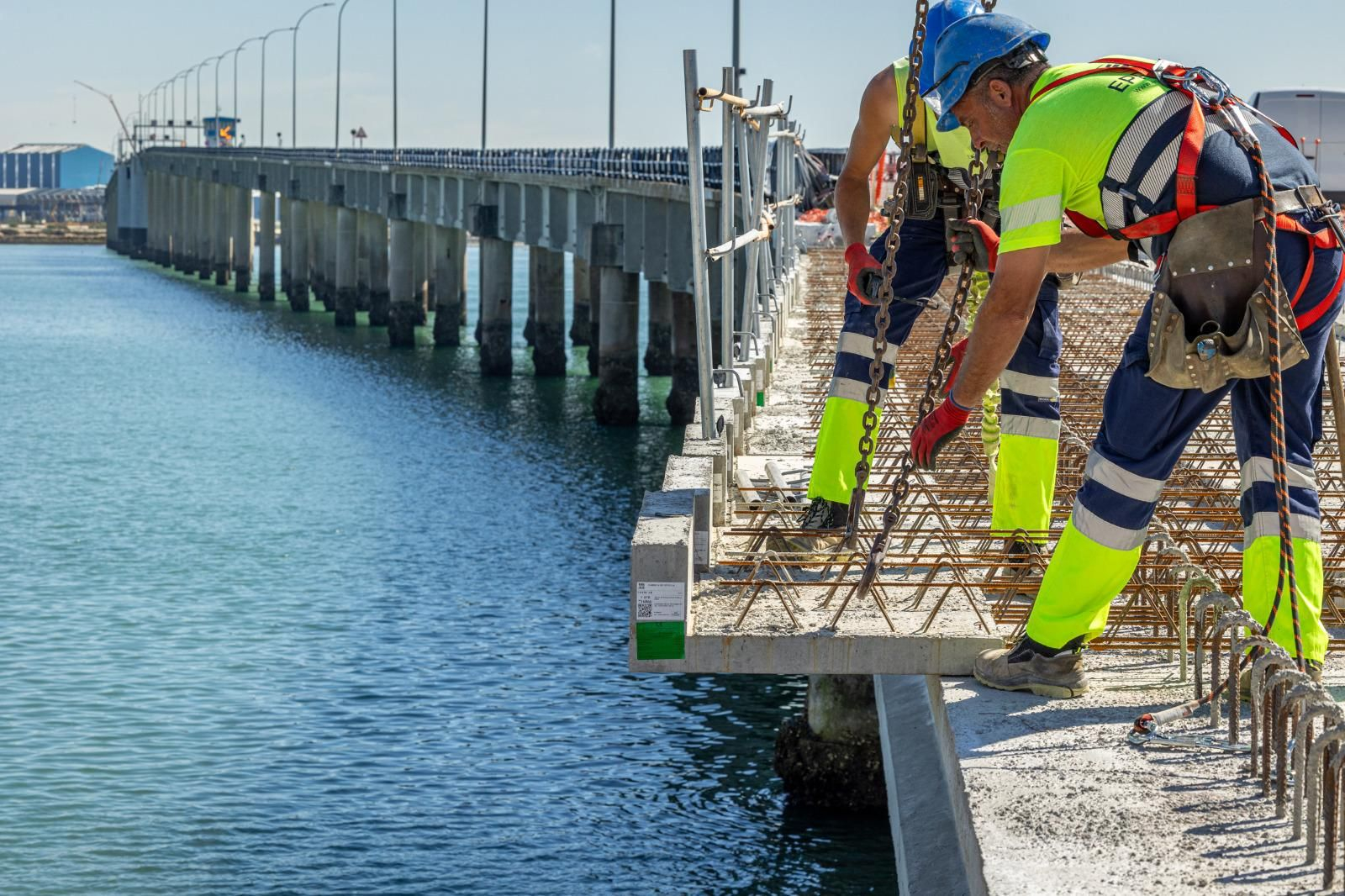 Las obras del puente Carranza en Cádiz, en imágenes