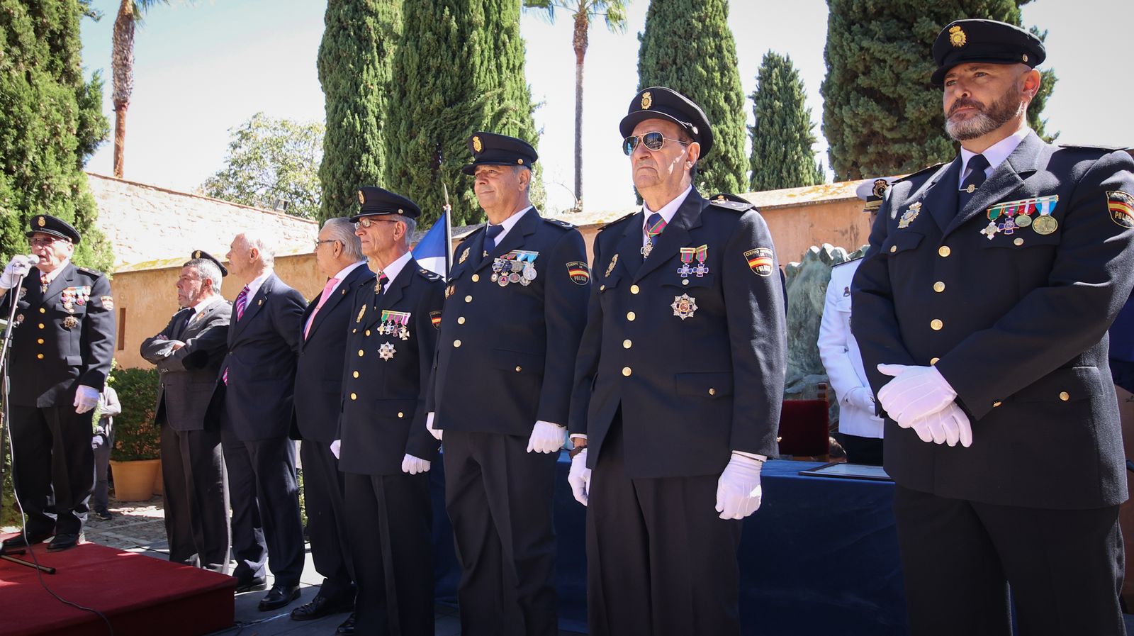 Emotivo acto por el Día de la Policía Nacional celebrado en Jerez