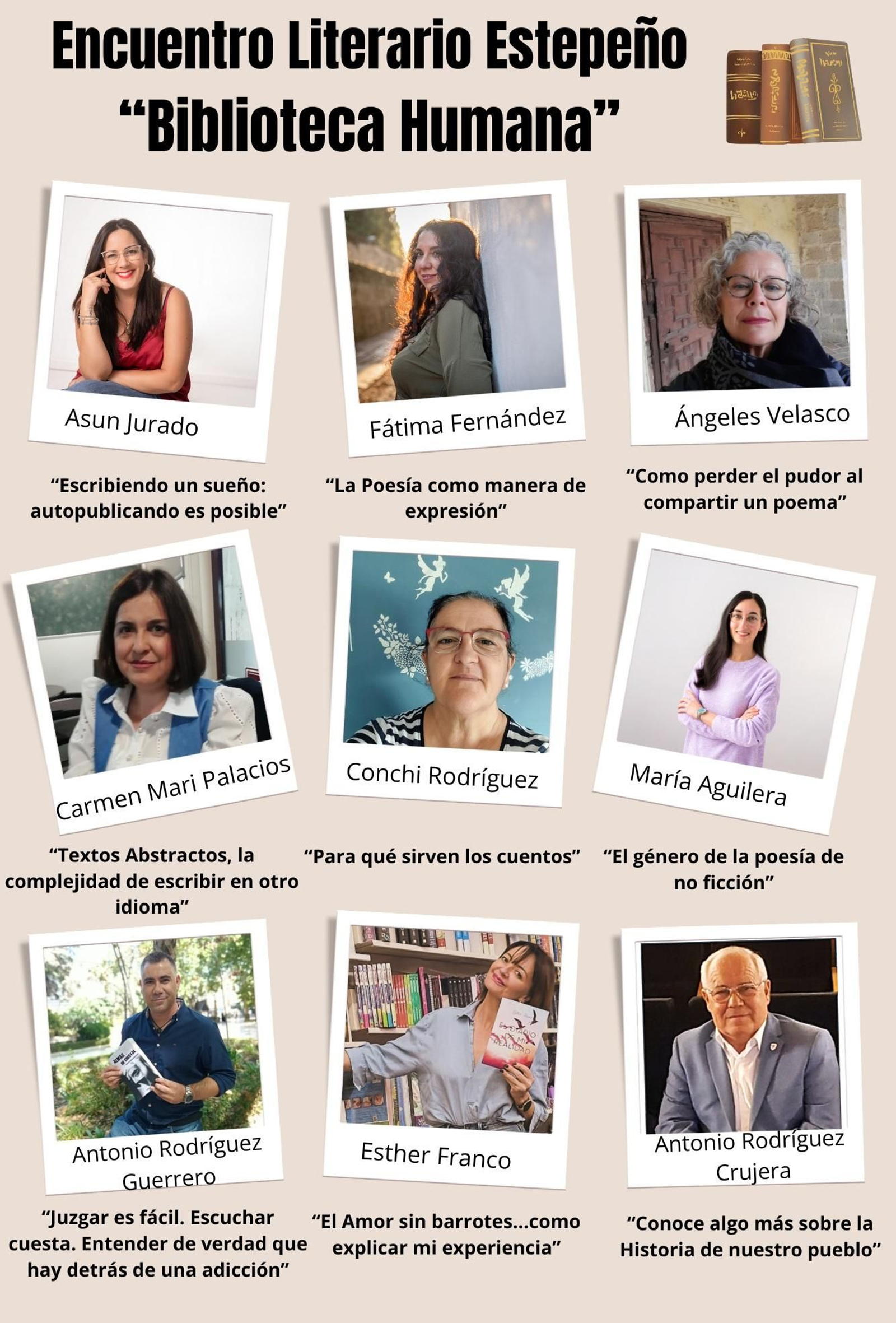 Los "libros" de la 'Biblioteca Humana'.