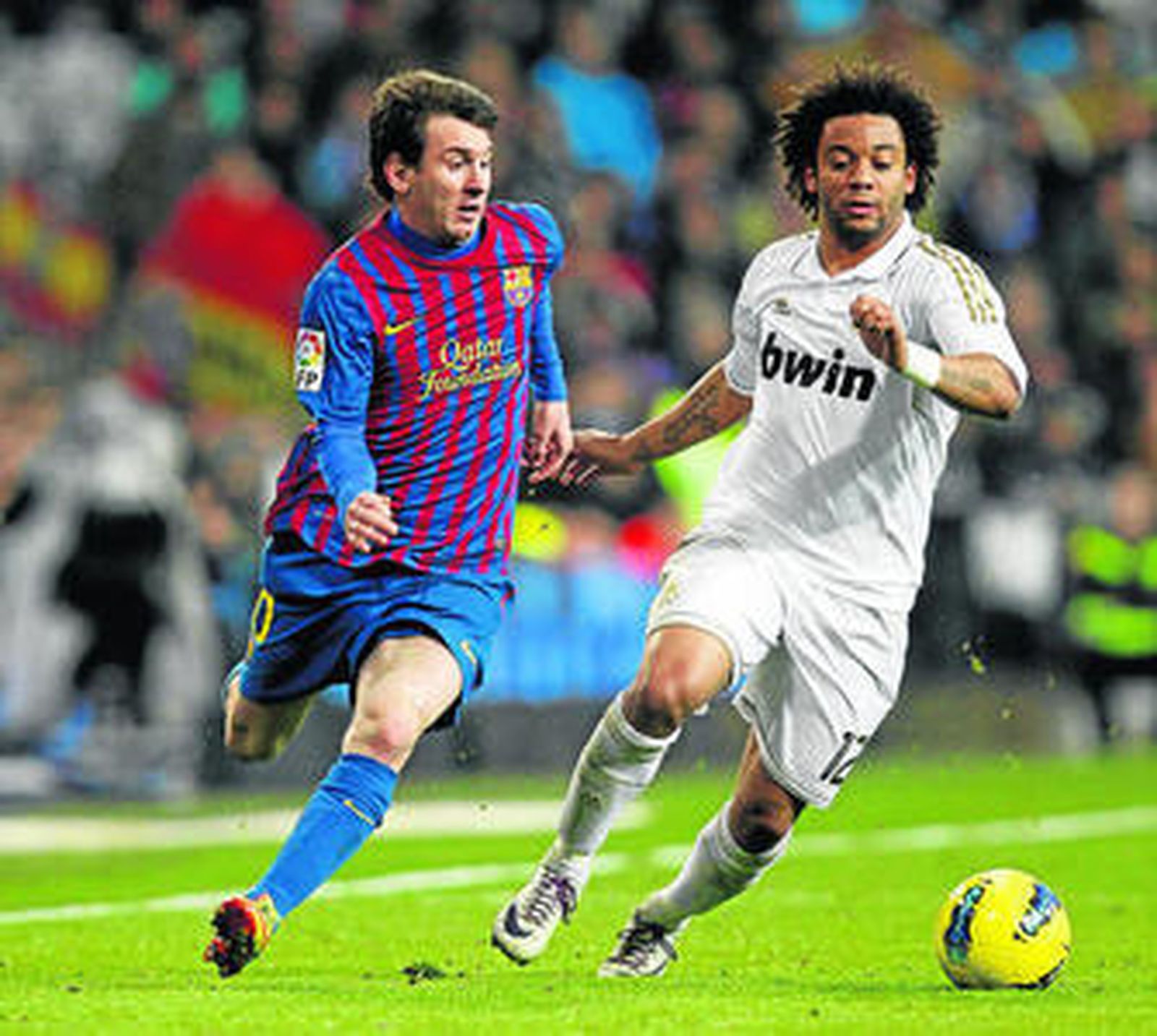 Marcelo y Messi han sufrido en sus carreras deportivas la misma lesión en el pie.