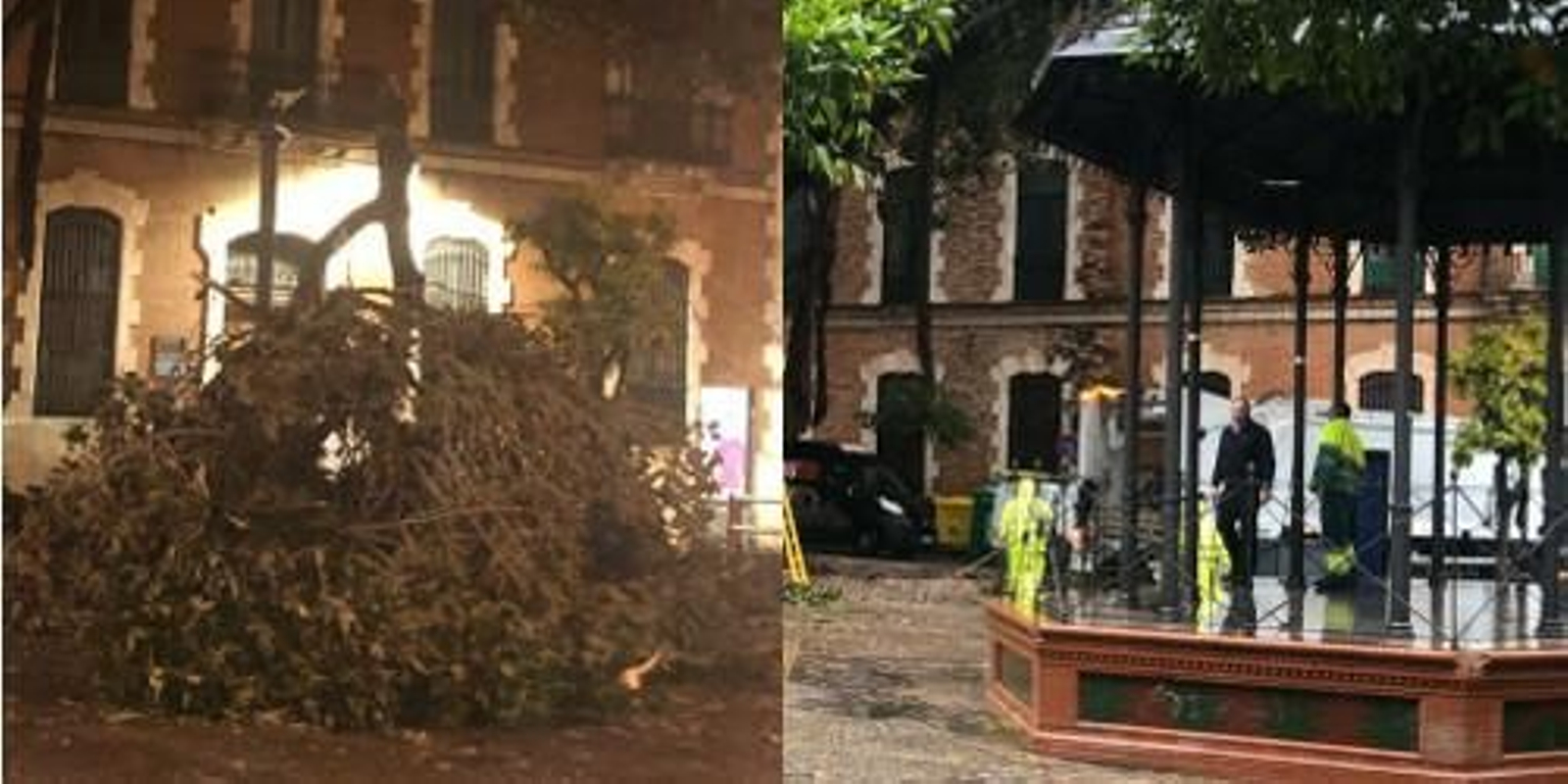 Comerciantes del entorno de la plaza del Banco agradecieron la rapidez con la que intervinieron los operarios municipales