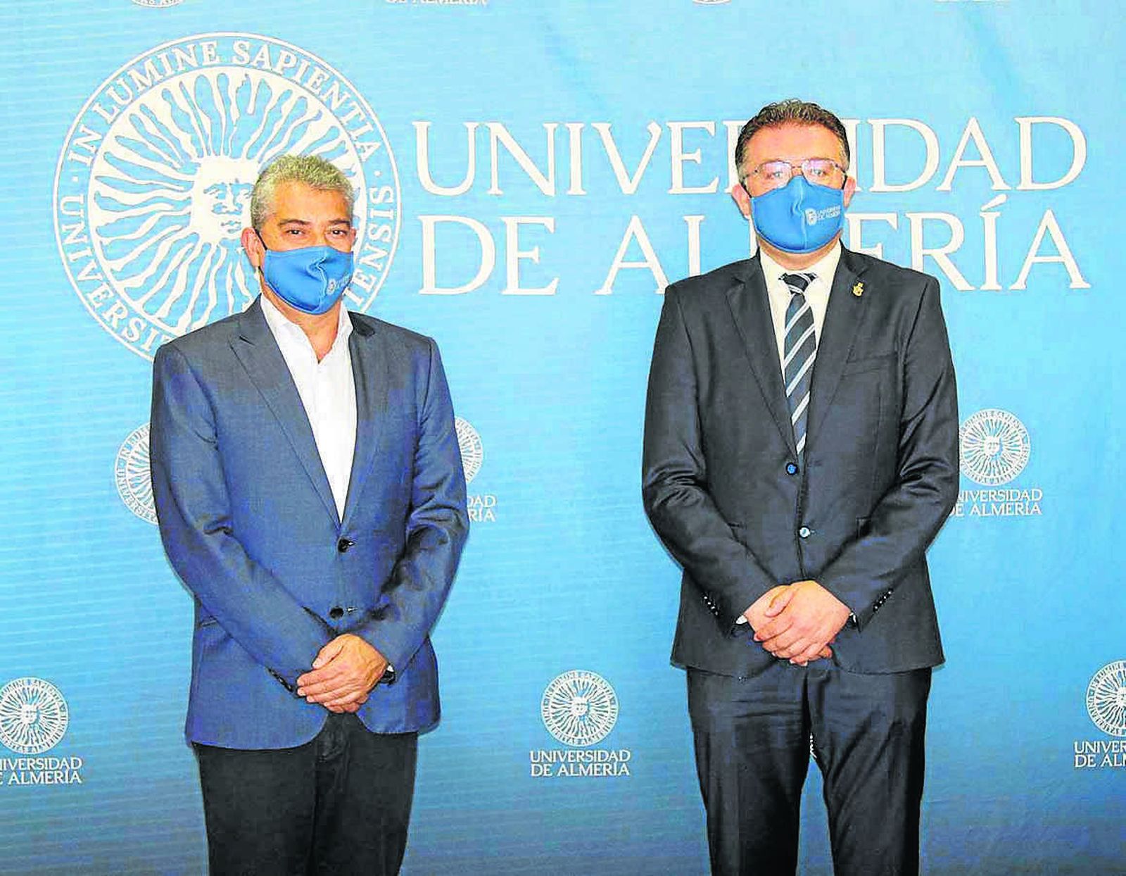 El rector, Carmelo Rodríguez, firmó el convenio con el alcalde de Berja, José Carlos Lupión