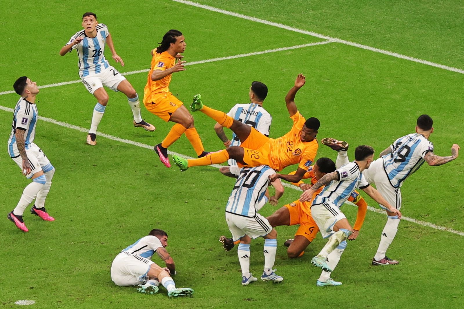 Las imágenes del Países Bajos - Argentina en los cuartos de final del Mundial de Qatar