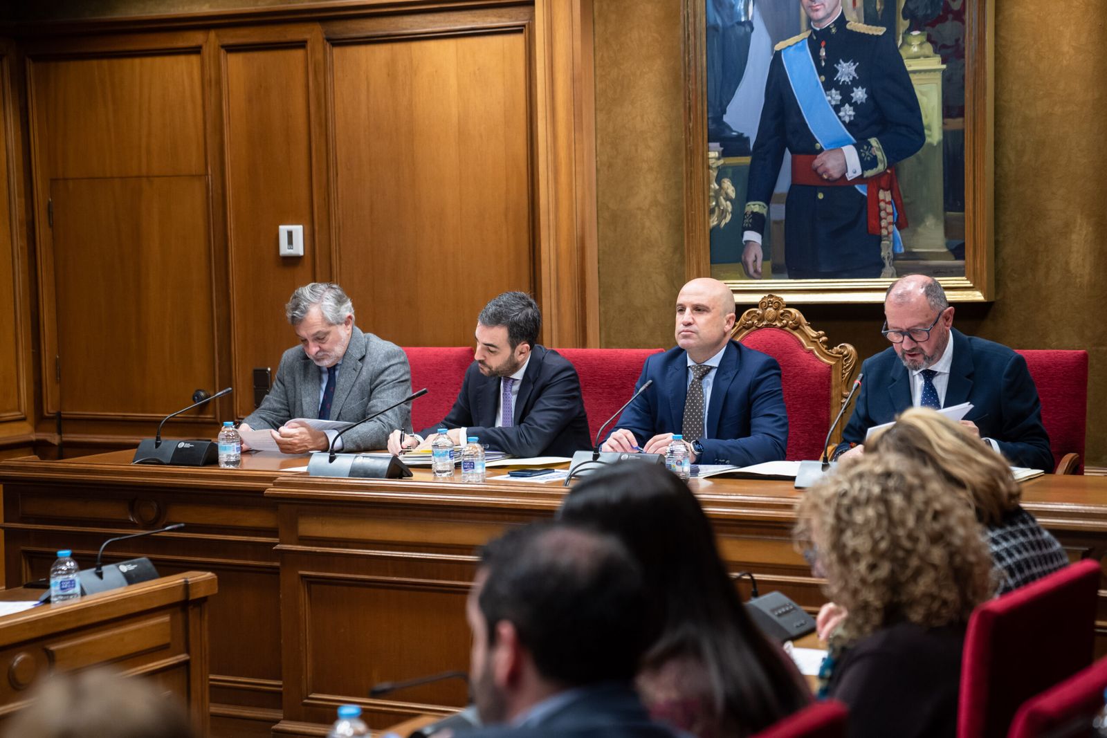 El nuevo presidente de la Diputación de Almería durante un pleno