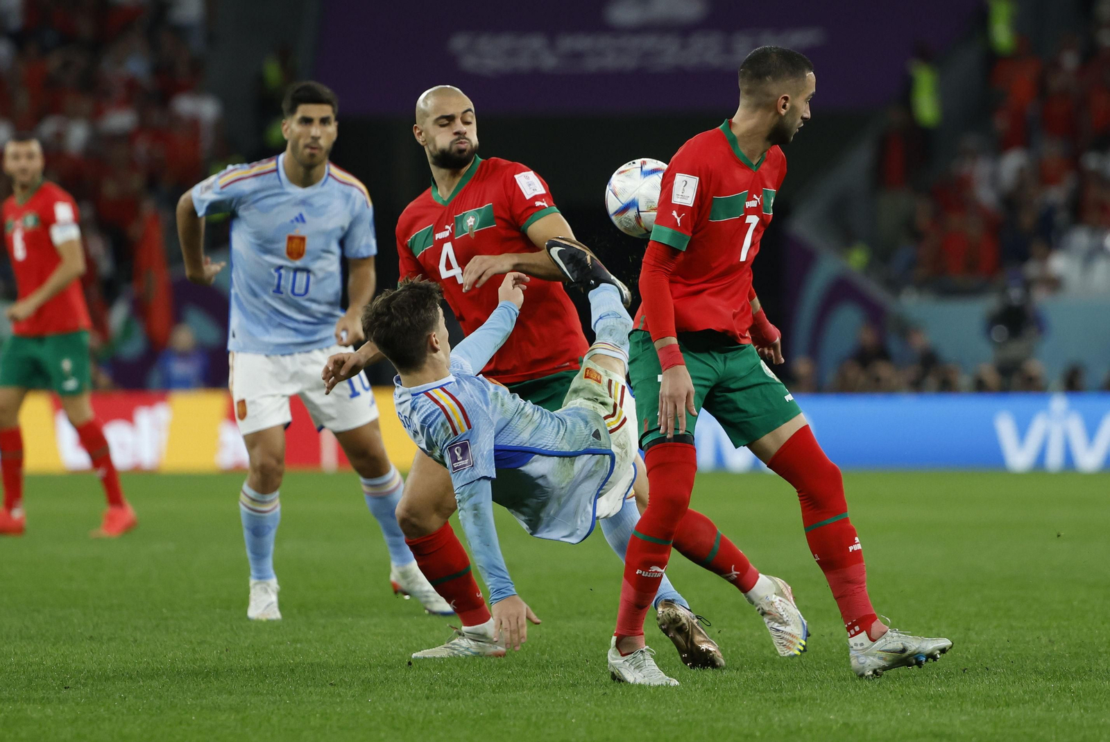 Fotos del Marruecos-España en octavos del Mundial de Qatar