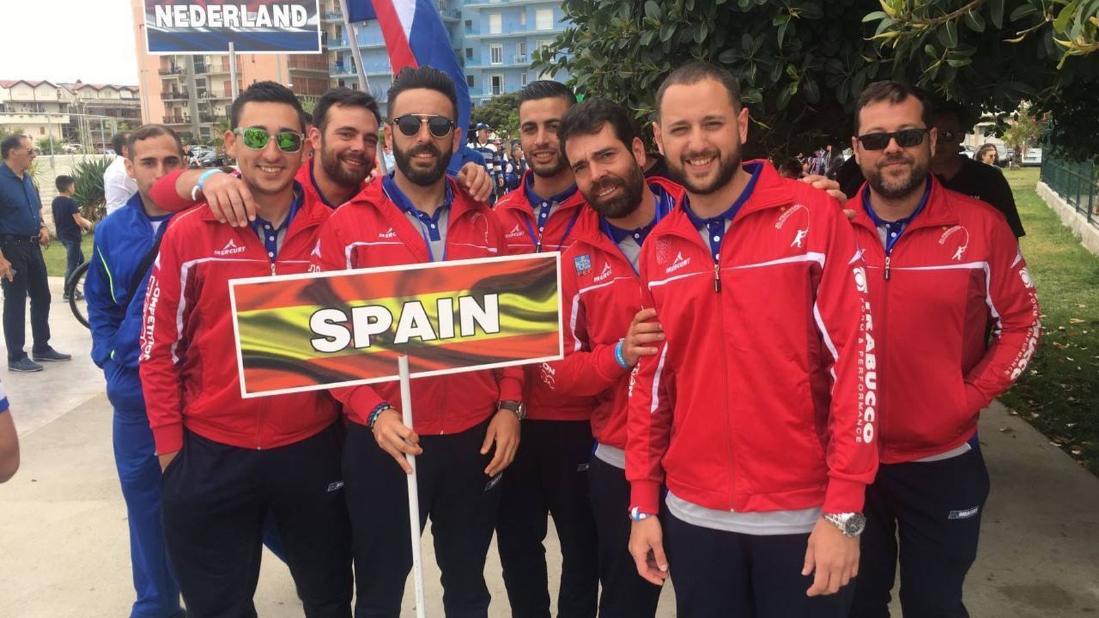 El equipo almeriense representando a España