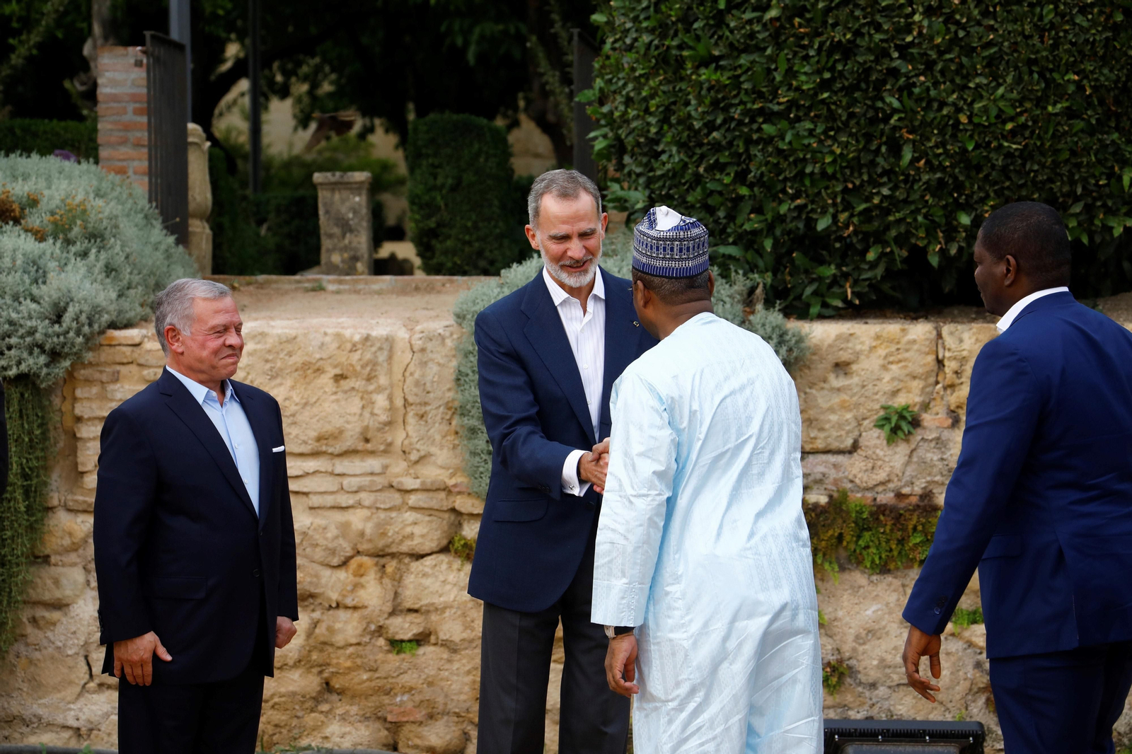 Los reyes Felipe VI y Abdalá II, en el Alcázar de los Reyes Cristianos de Córdoba
