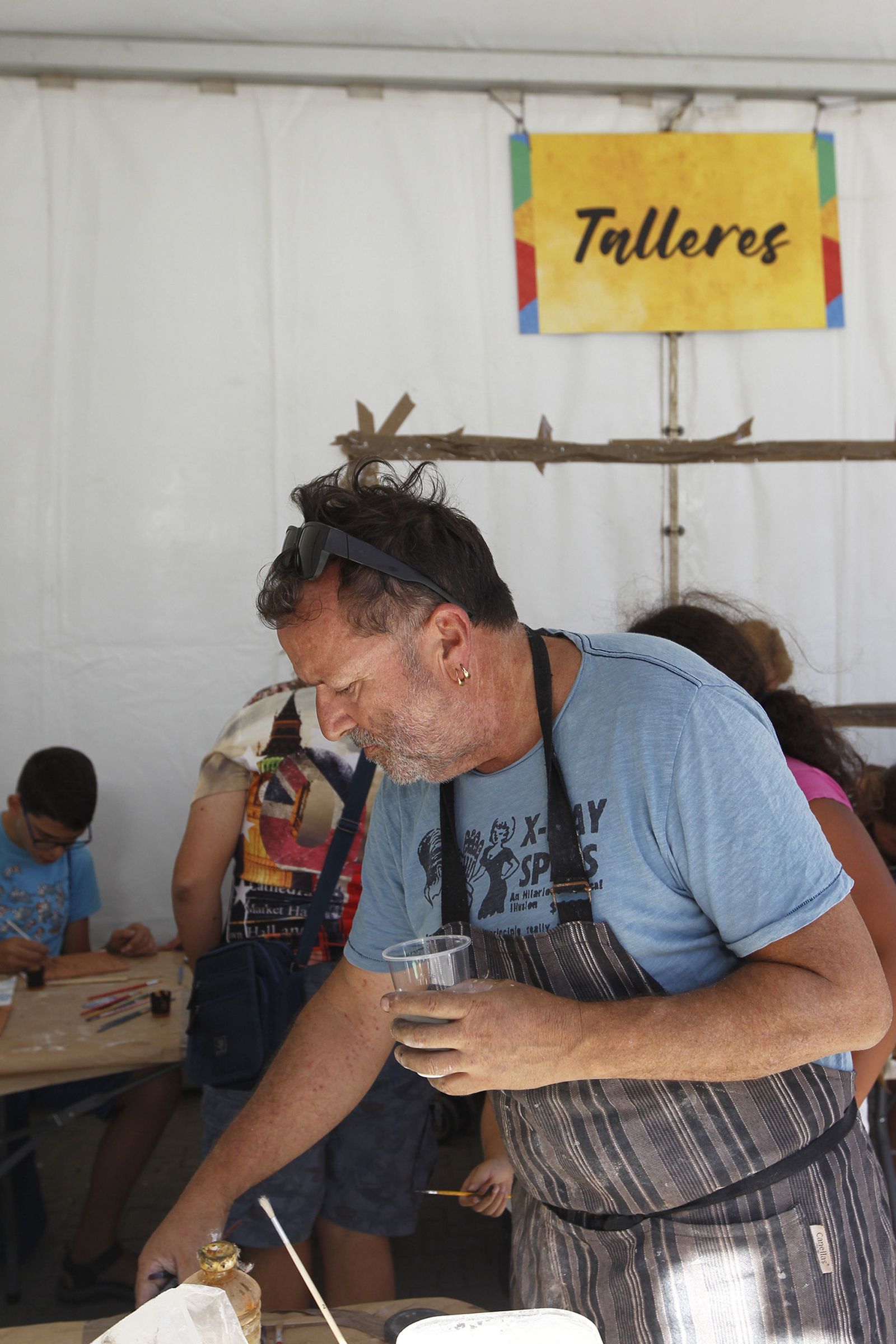 Taller cuerda-seca alfarería. Feria de Almería 2019