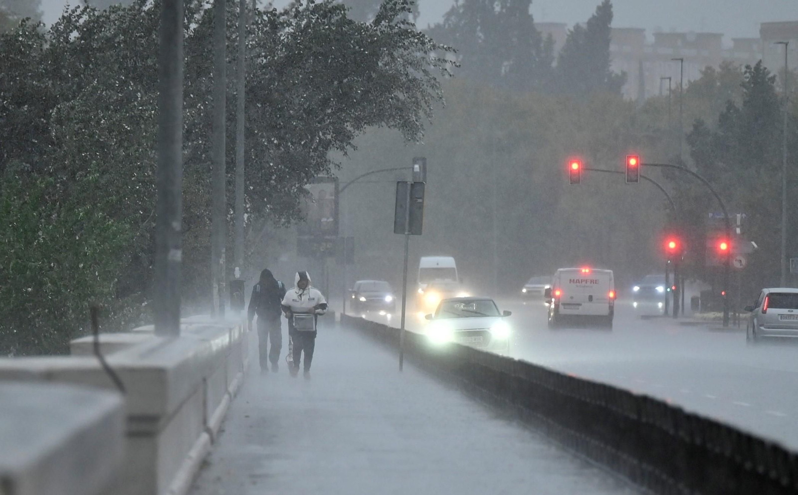 La DANA a su paso por Córdoba capital.