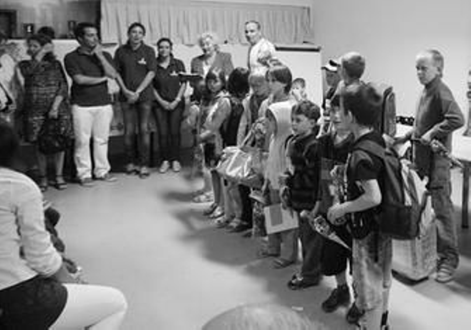 Imagen de la recepción que tuvo lugar el martes en la Casa de la Juventud de La Línea.