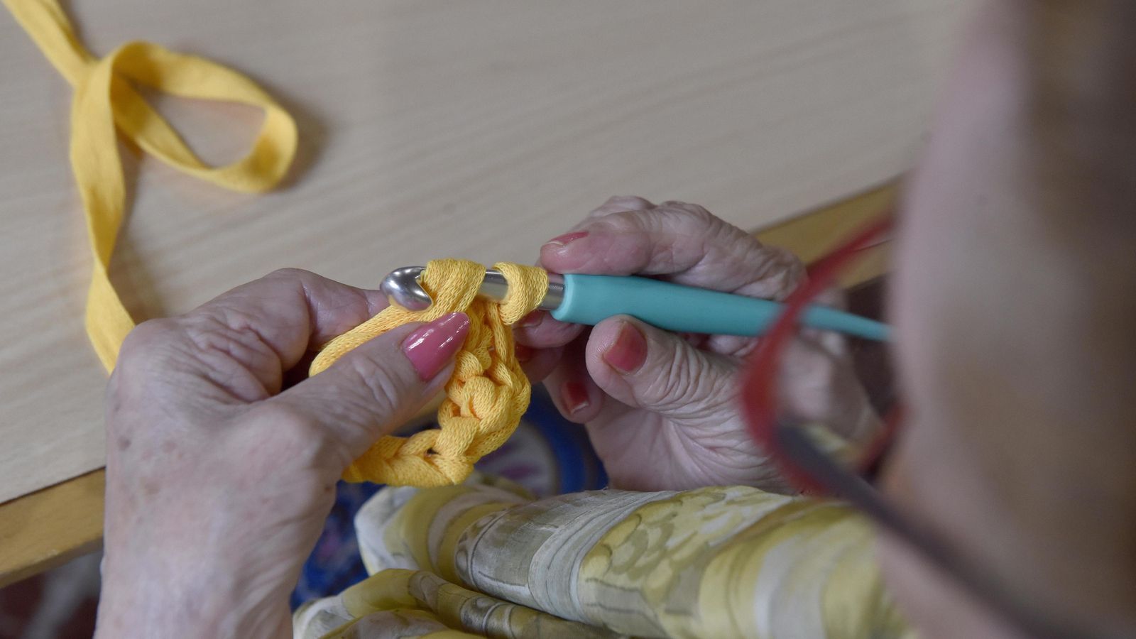 Detalle de la creación de uno de los eslabones.