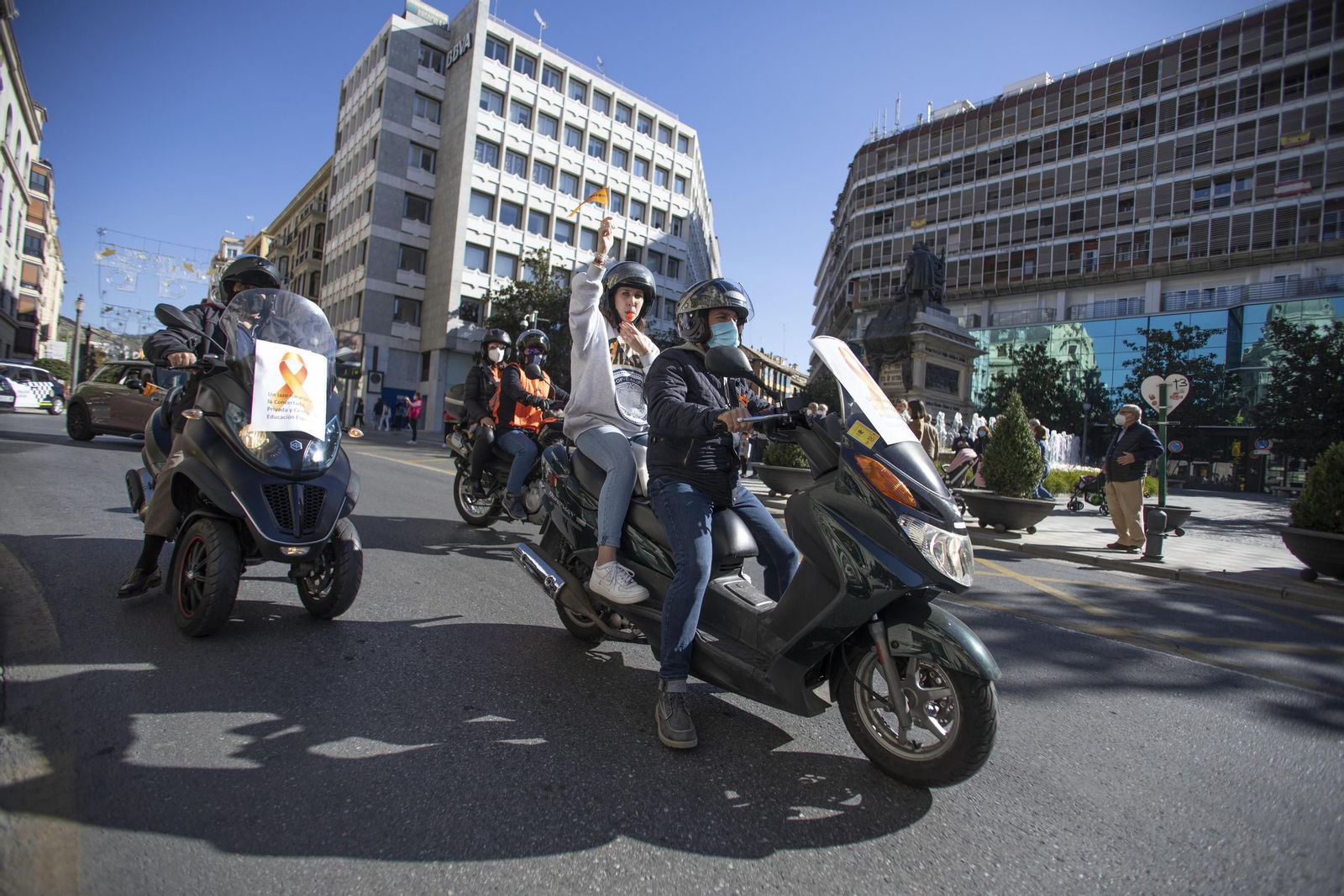 La protesta de la concertada, en imágenes