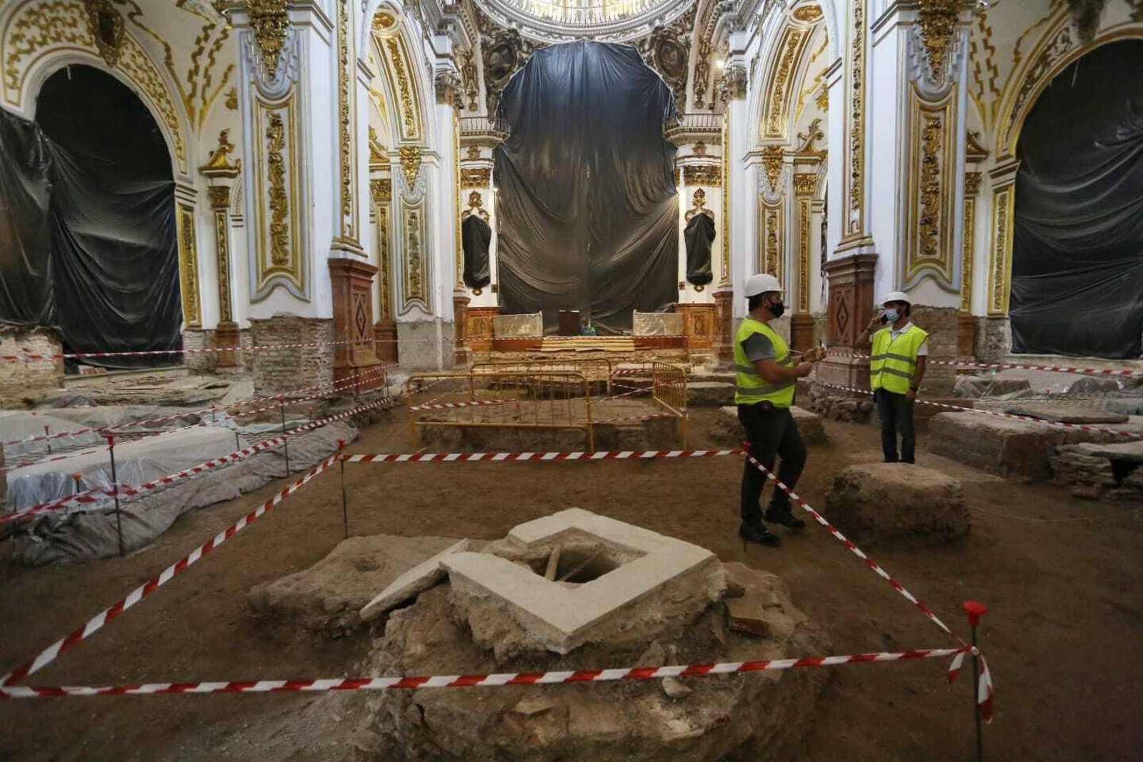 Obras de rehabilitación en la iglesia de los Santos Mártires de Málaga
