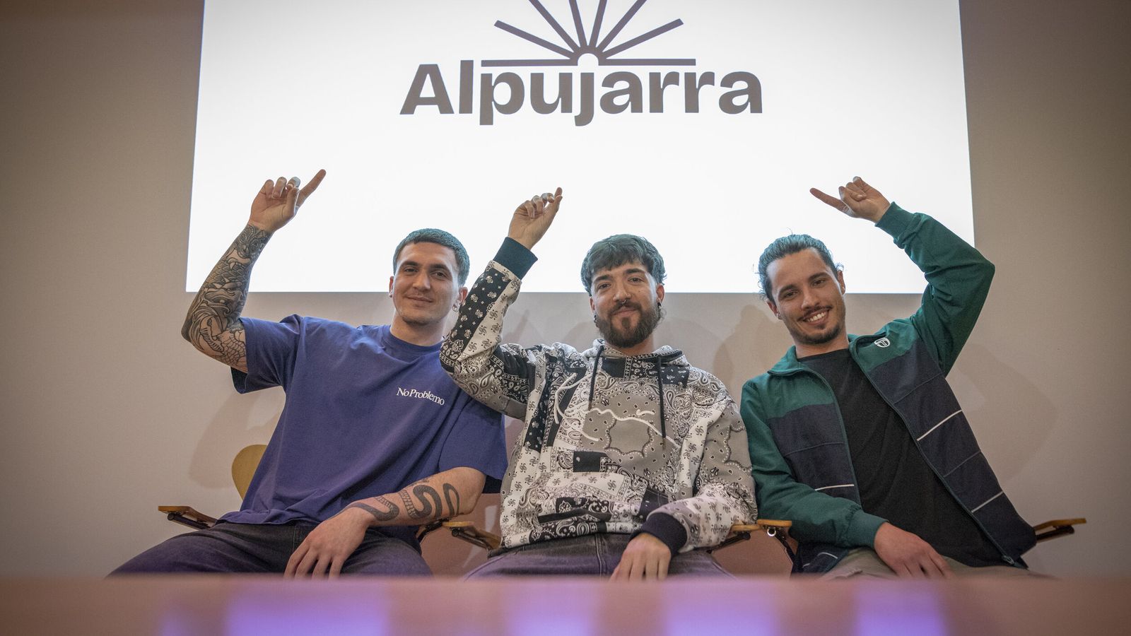 Los ganadores del concurso con su propuesta “Alpujarra Turismo”.