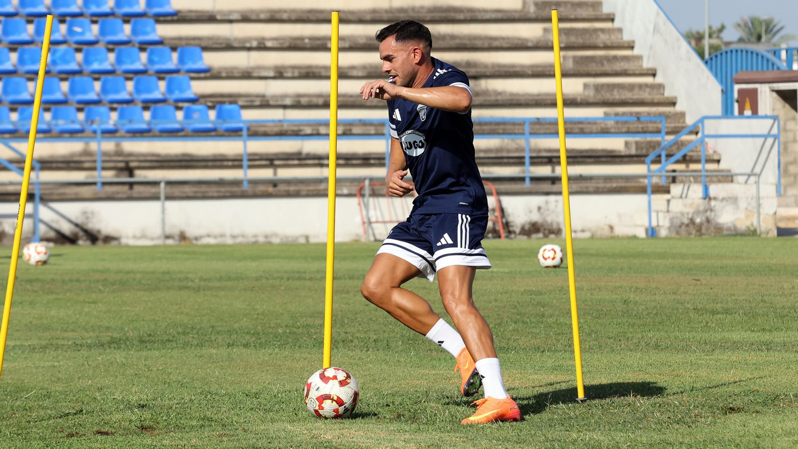 Nané, en un entrenamiento en el Pedro Garrido.