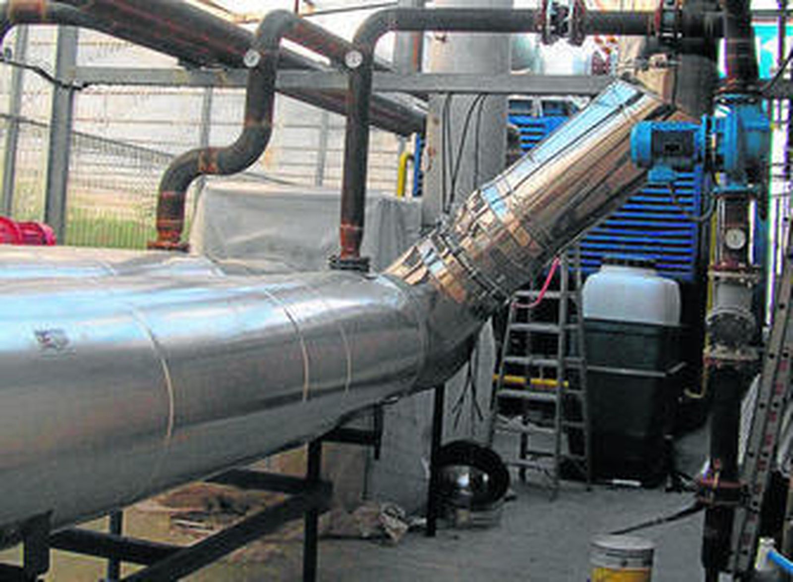 Planta de cogeneración en el invernadero de Luis Andújar.