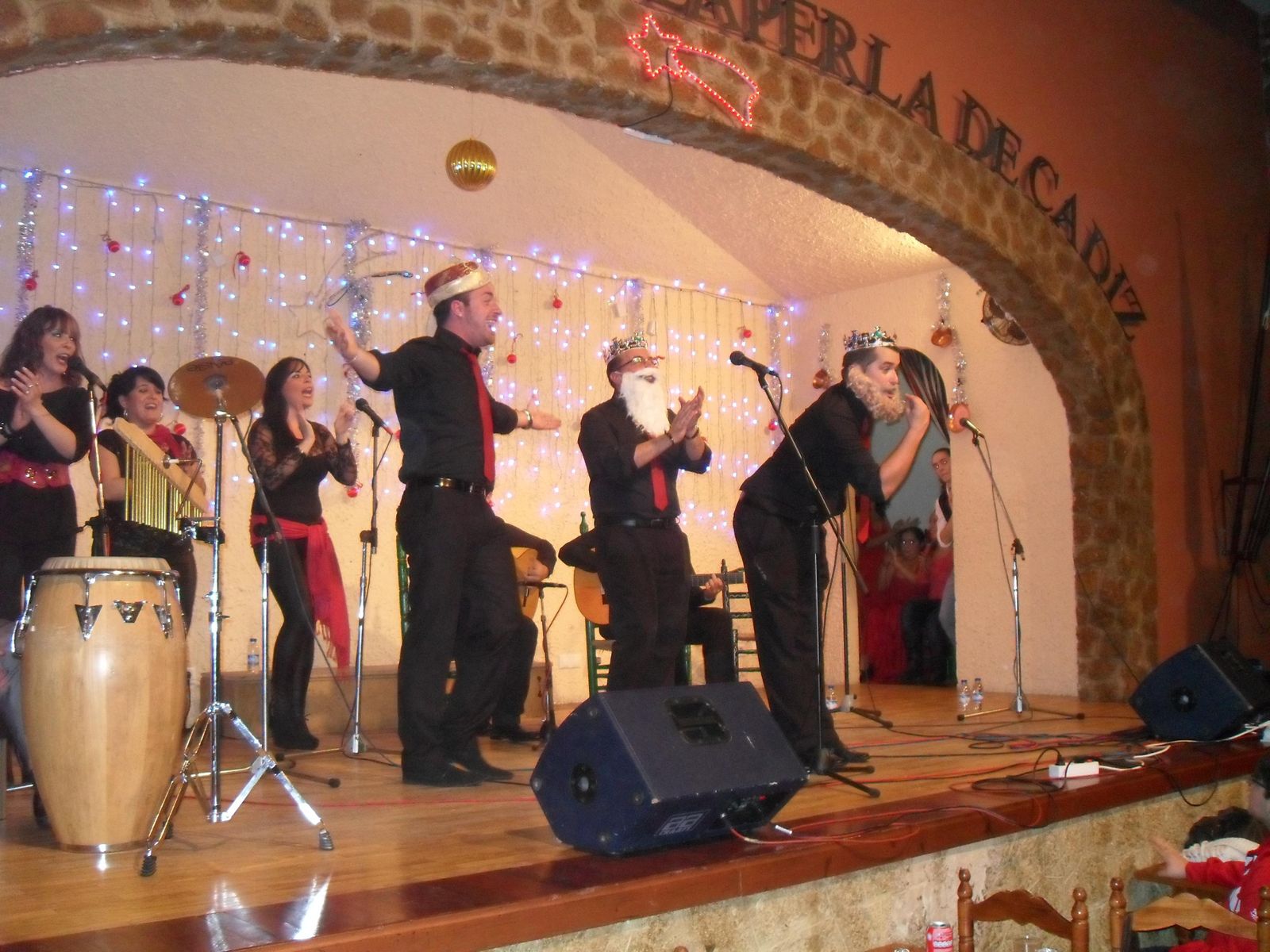 Una zambomba en la peña La Perla, en una imagen de archivo.