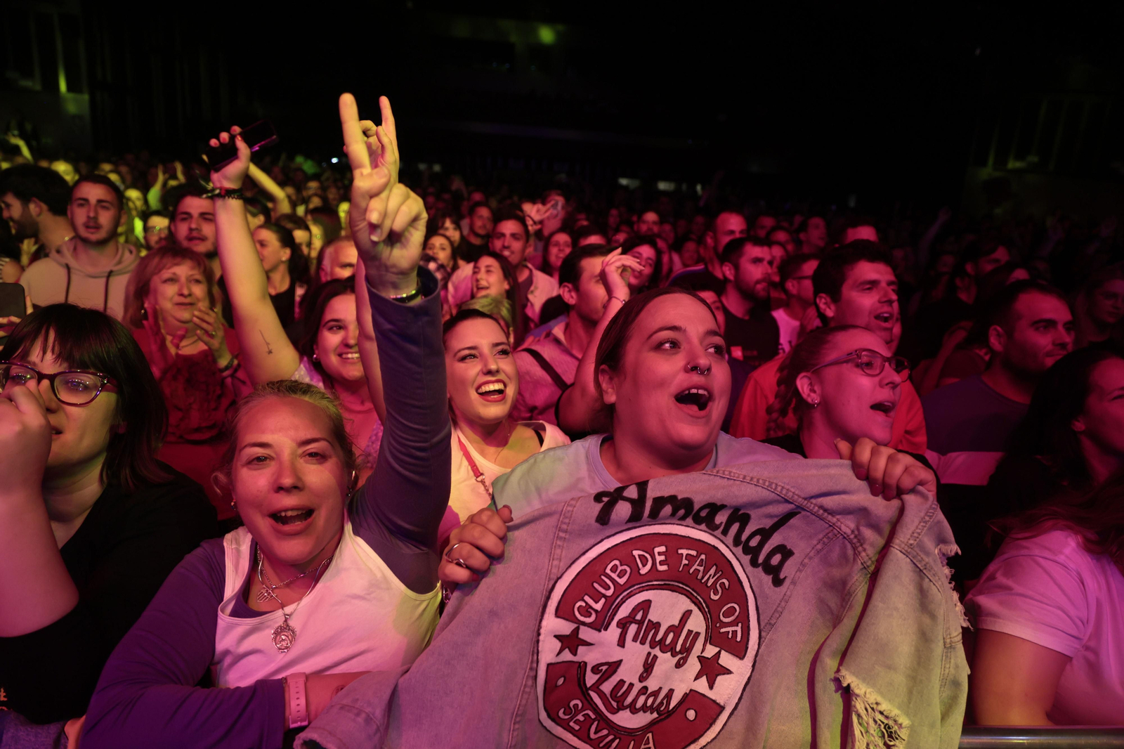 Las imágenes del concierto de Andy y Lucas