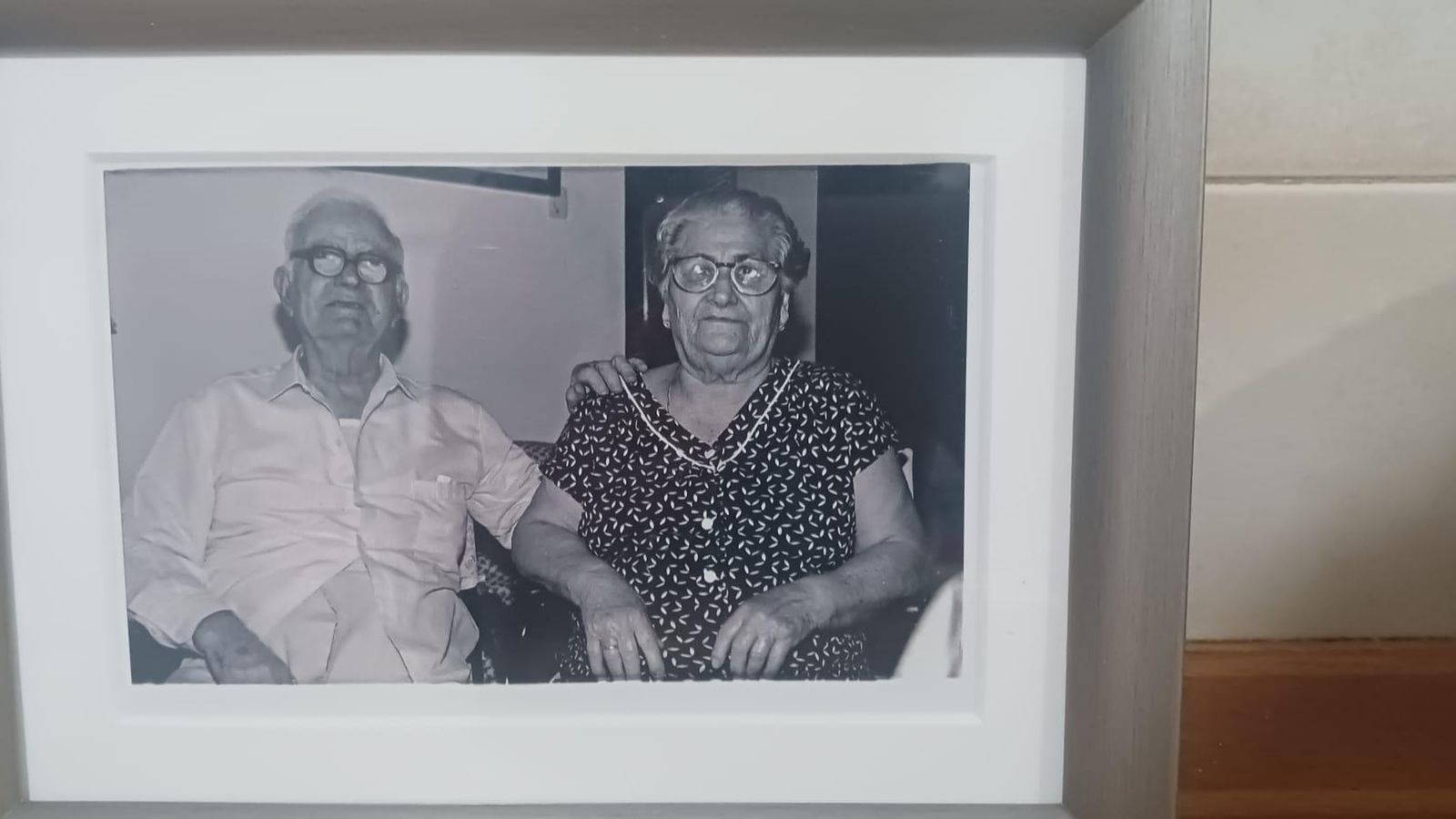 Una fotografía de los abuelos de Reyes.