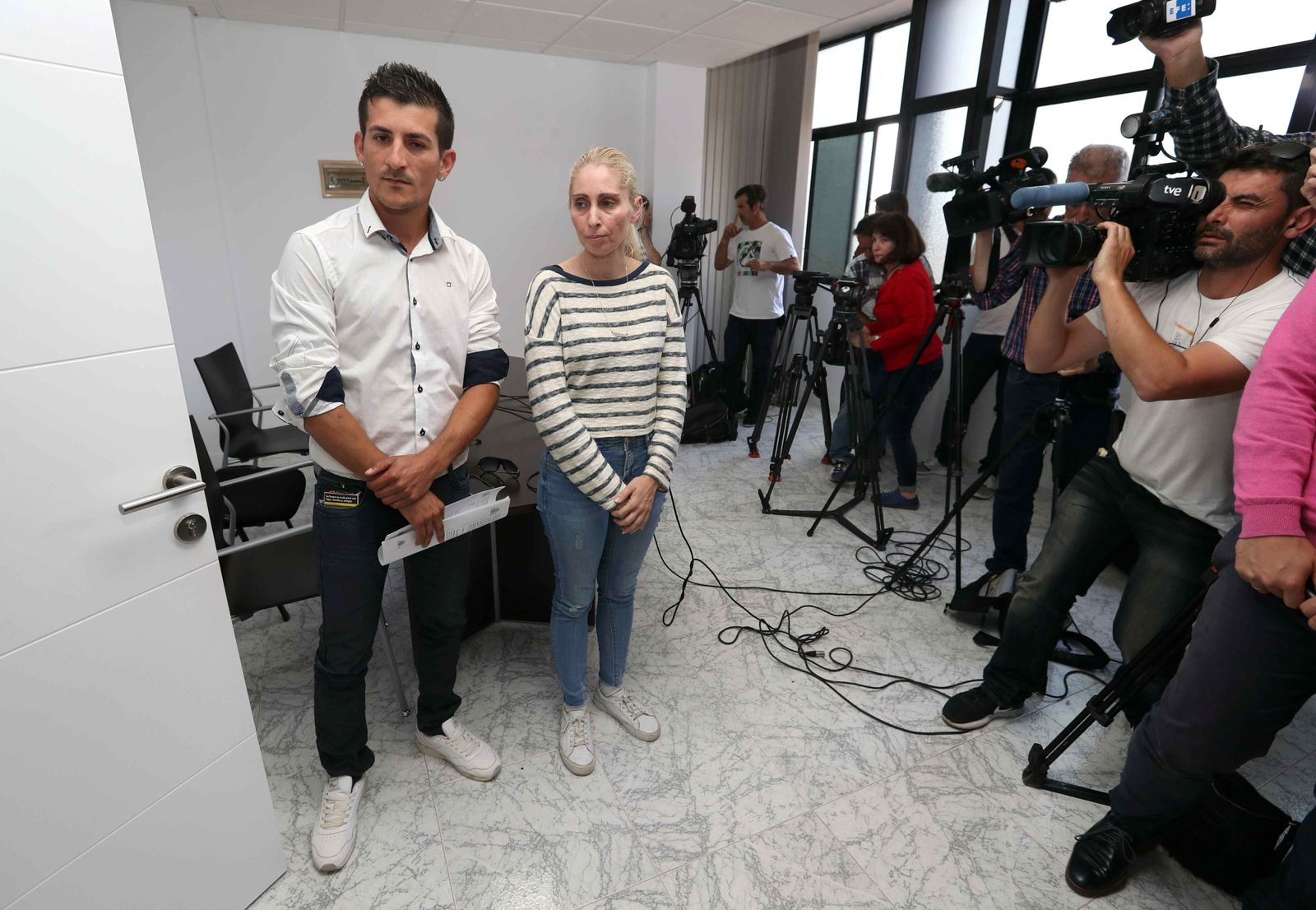 Los padres de Yéremi Vargas, Ithaysa Suárez  y Juan Francisco Vargas