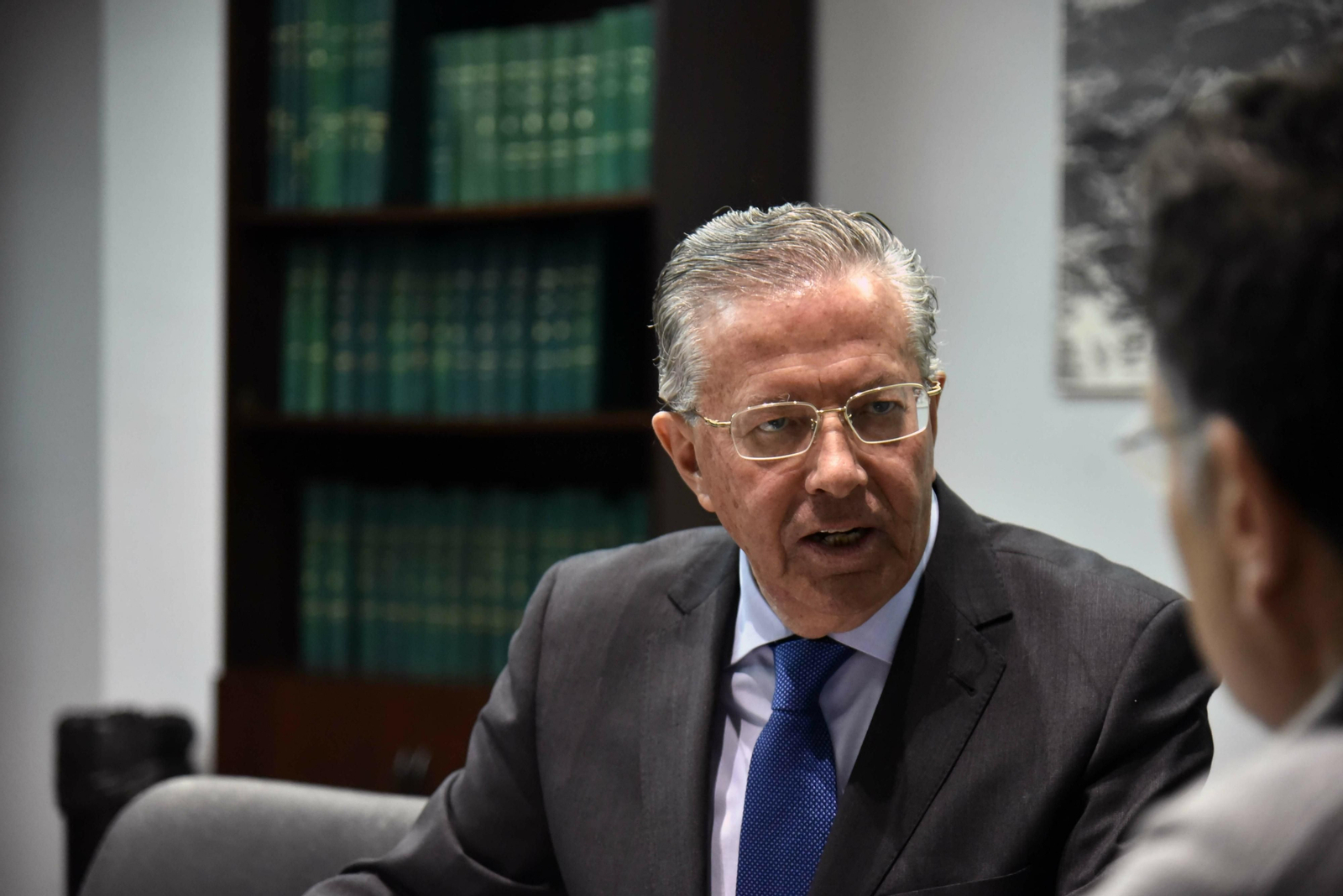 Manuel Gutiérrez Luna, durante la entrevista.