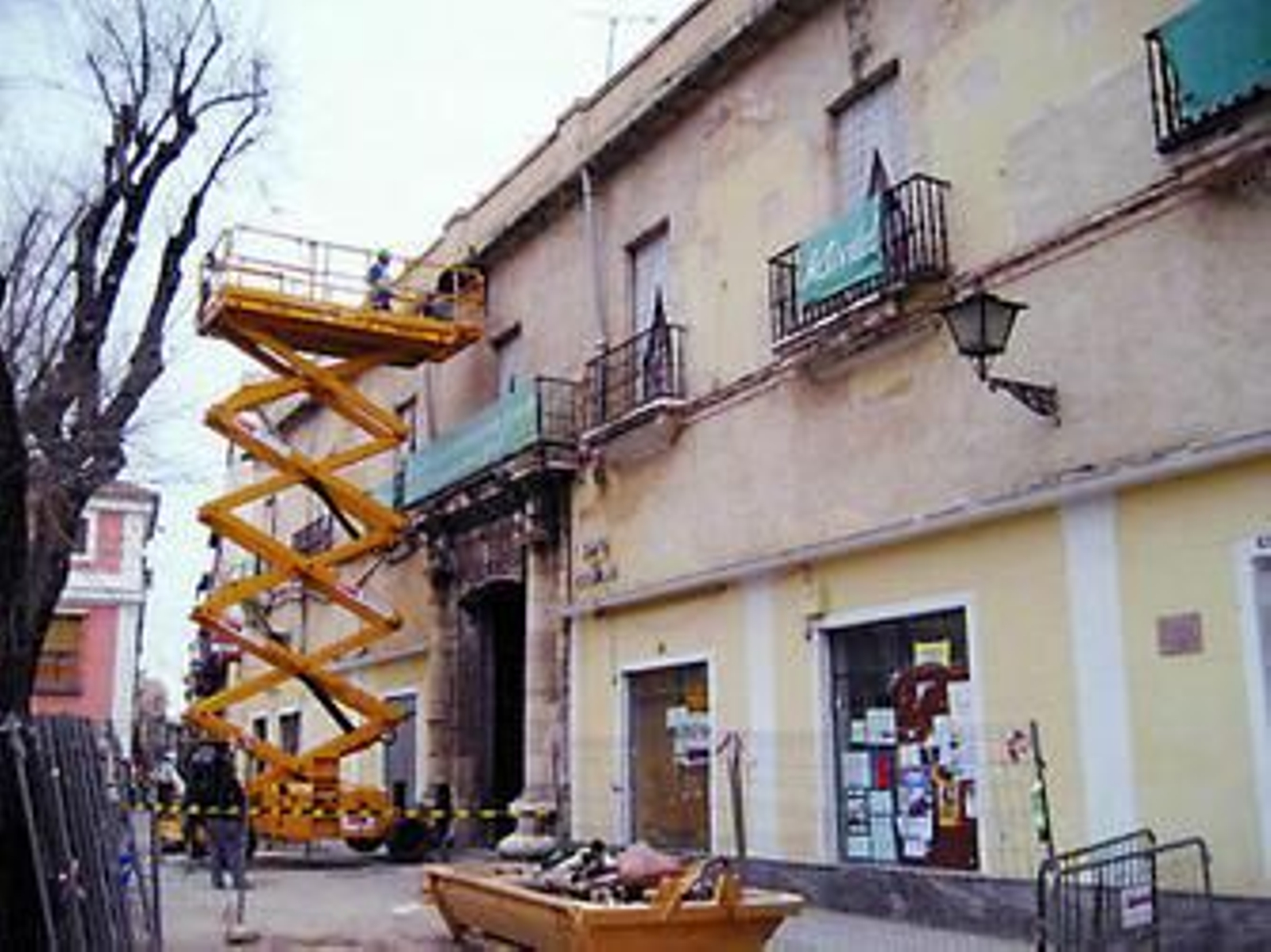 Fachada de la casa palacio del Pumarejo, que ha sido expropiada por el Ayuntamiento.