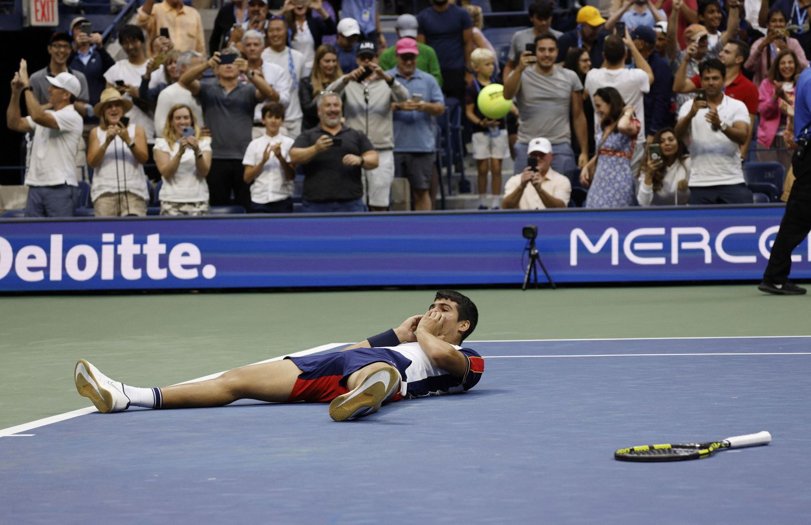 Carlos Alcaraz, tras derrotar al griego Stefanos Tsitsipas.