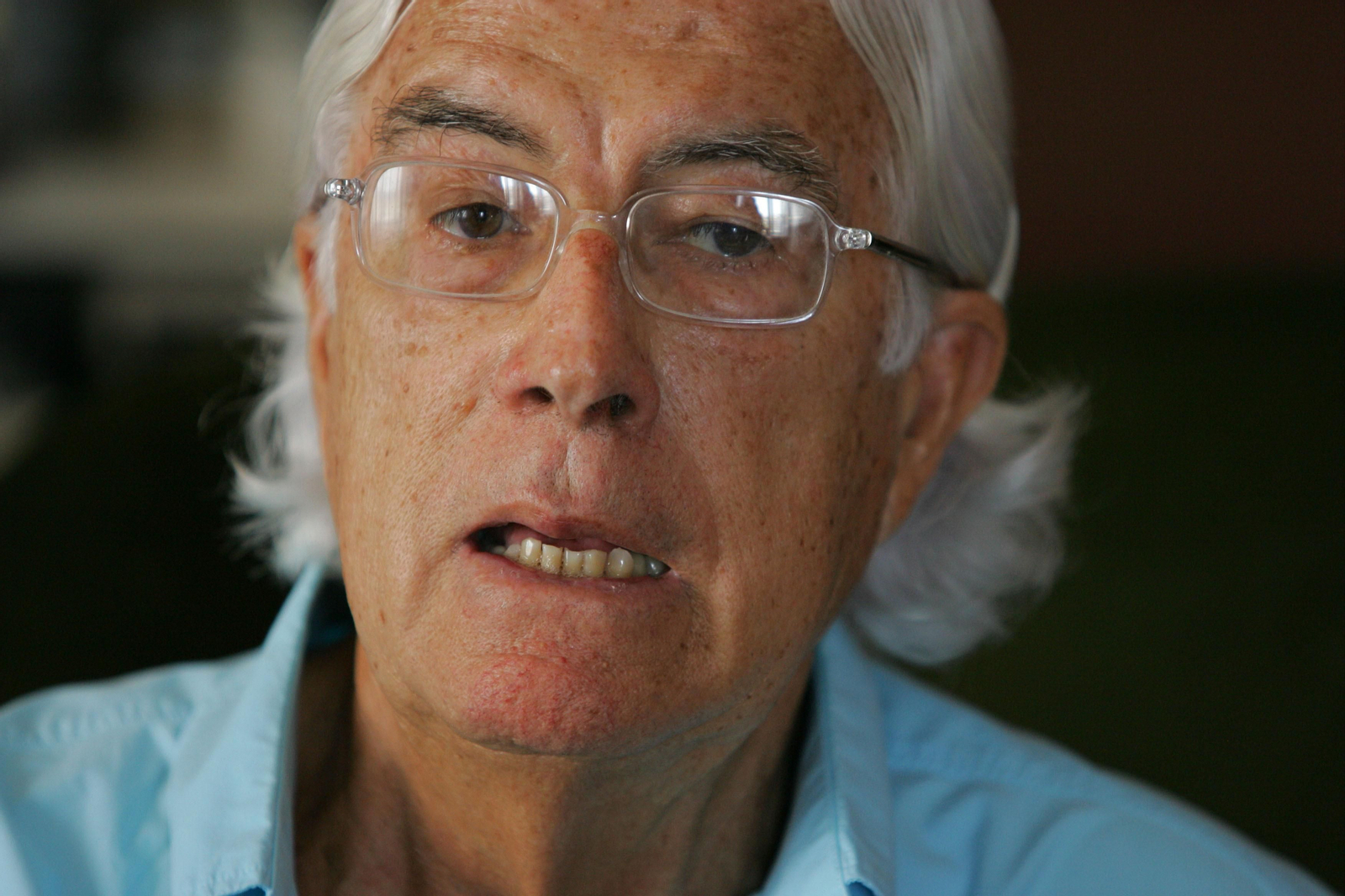 Carlos Pérez Siquier en una fotografía en su casa.