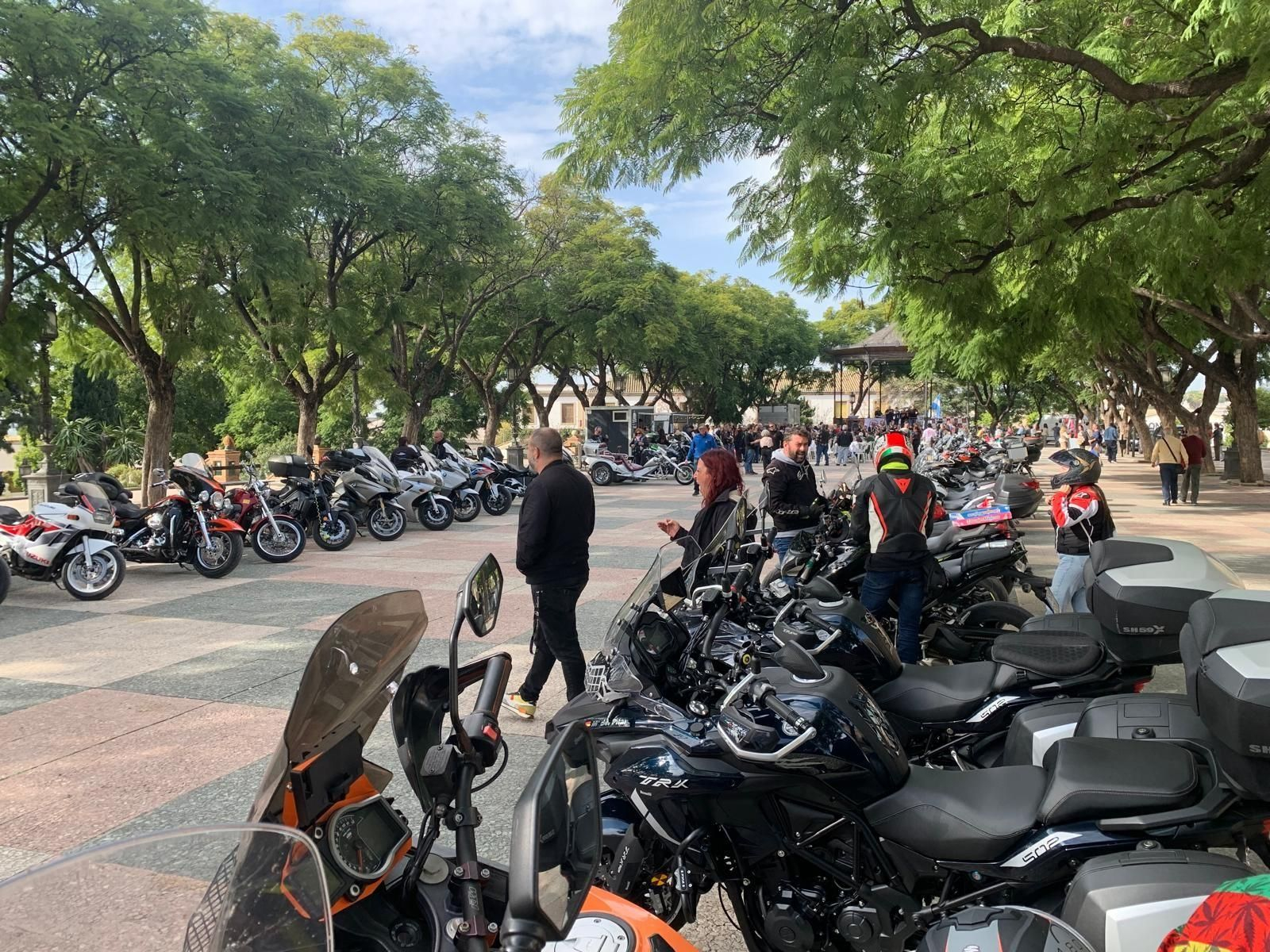 Una imagen de una actividad motera celebrada recientemente en Jerez.