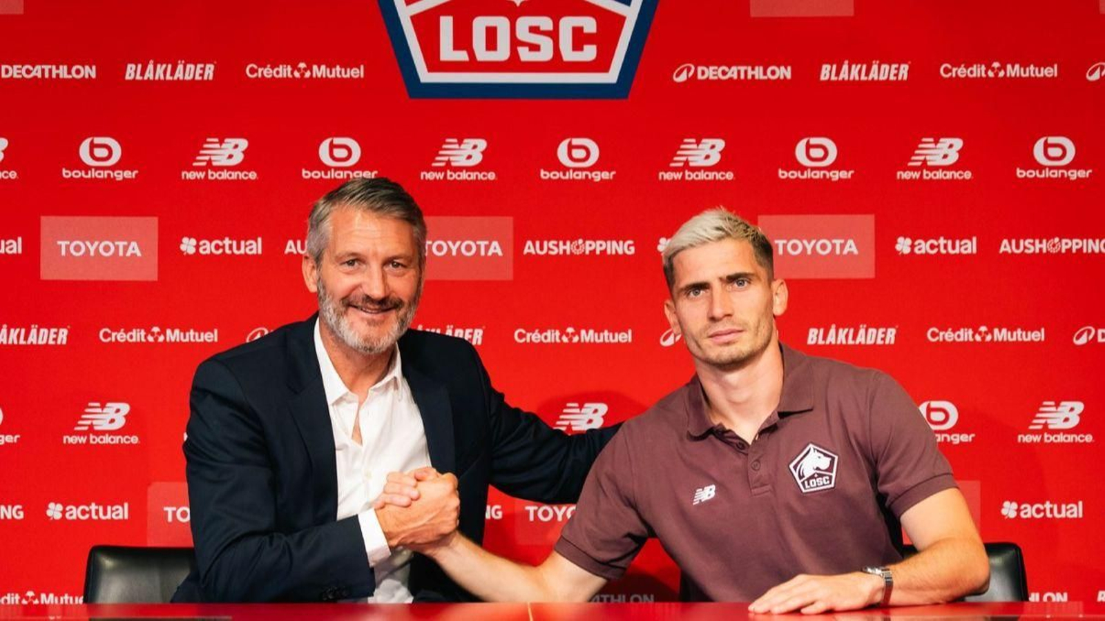 Perraud, en su presentación con el Lille.