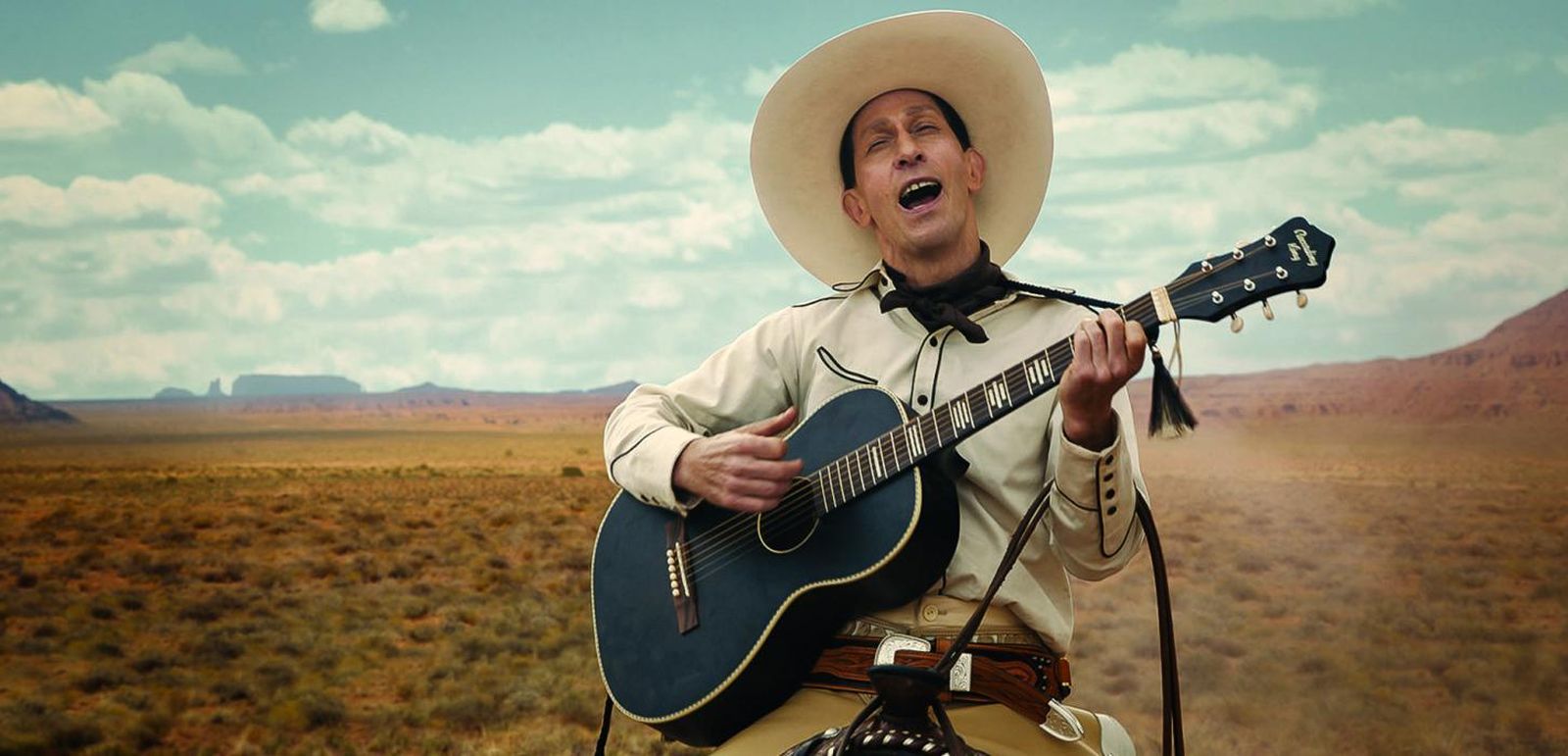 Tim Blake Nelson es Buster Scruggs en el filme de los Coen.