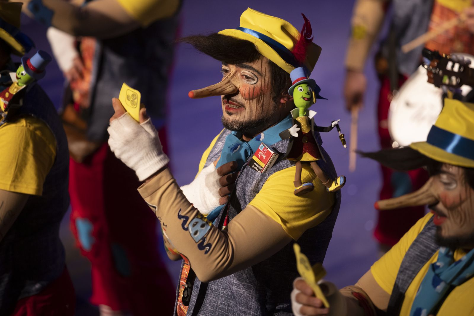 Imágenes de la actuación de la murga de Ayamonte "Los embusteros" en el Carnaval Colombino