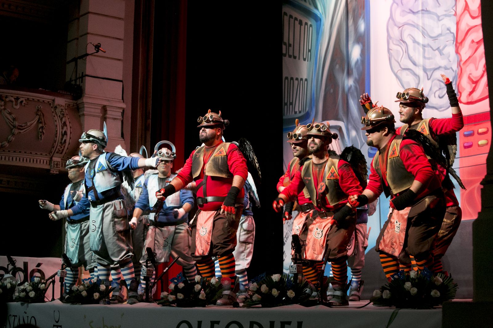 Comparsa 'Los cabezaloca', de Alcalá de Guadaíra (Sevilla)